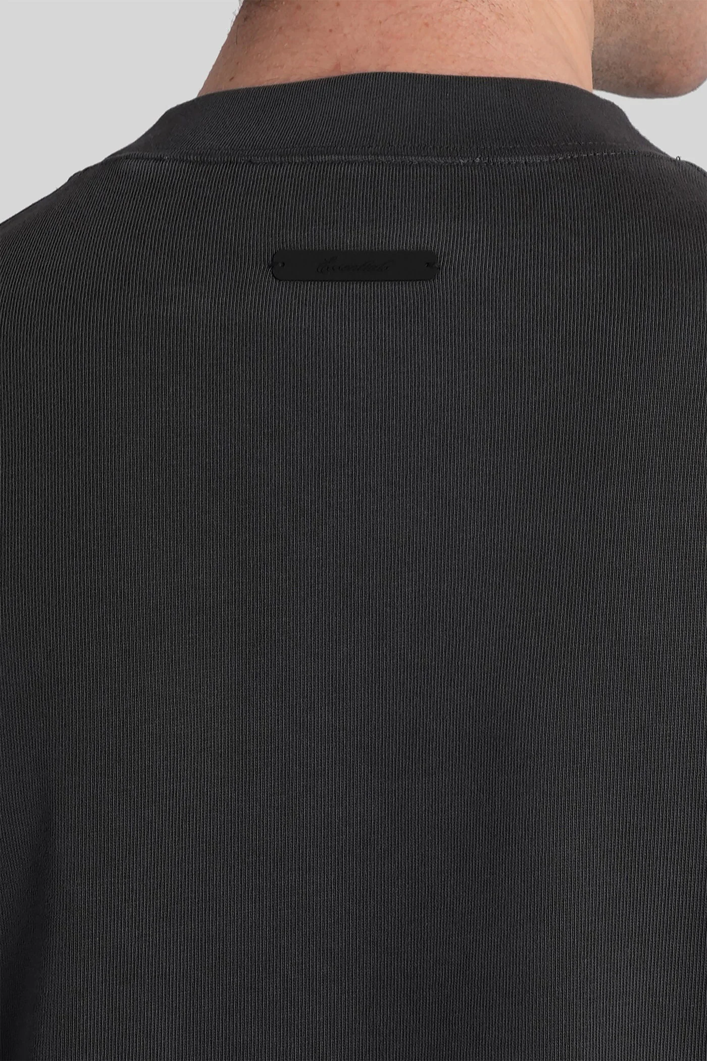 T-Shirt in black cotton - Image 5