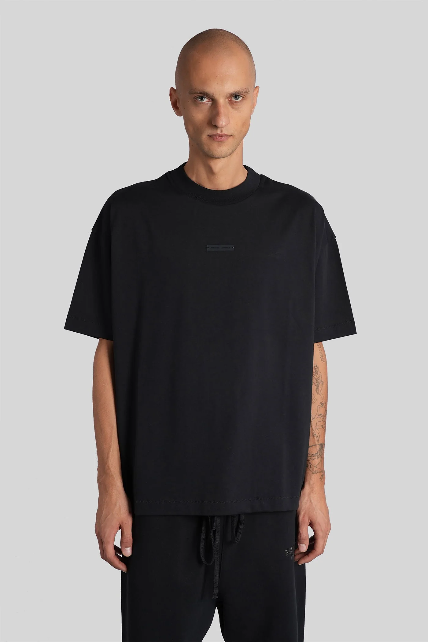 T-Shirt in black cotton