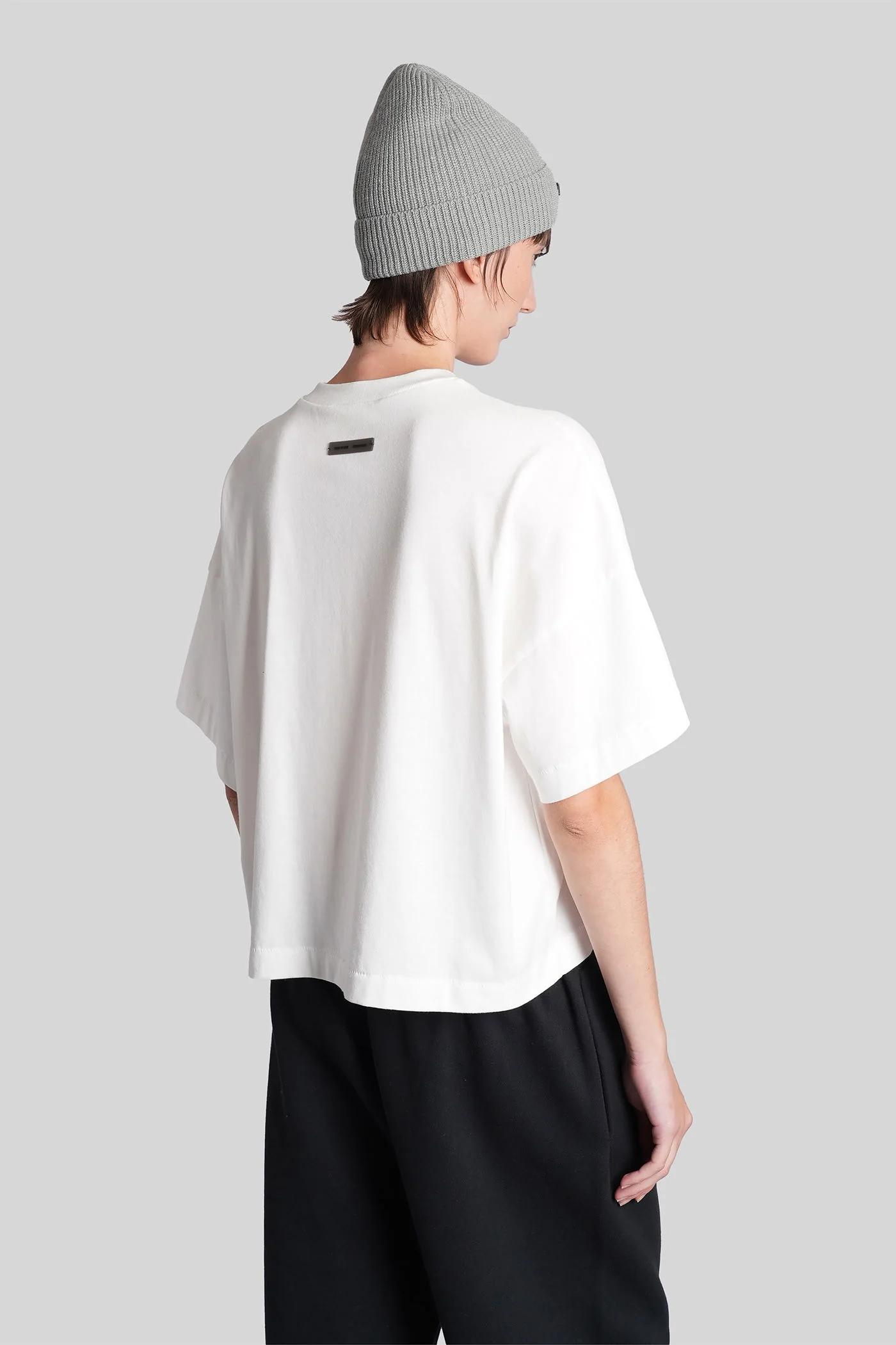 T-Shirt in white cotton - Image 3
