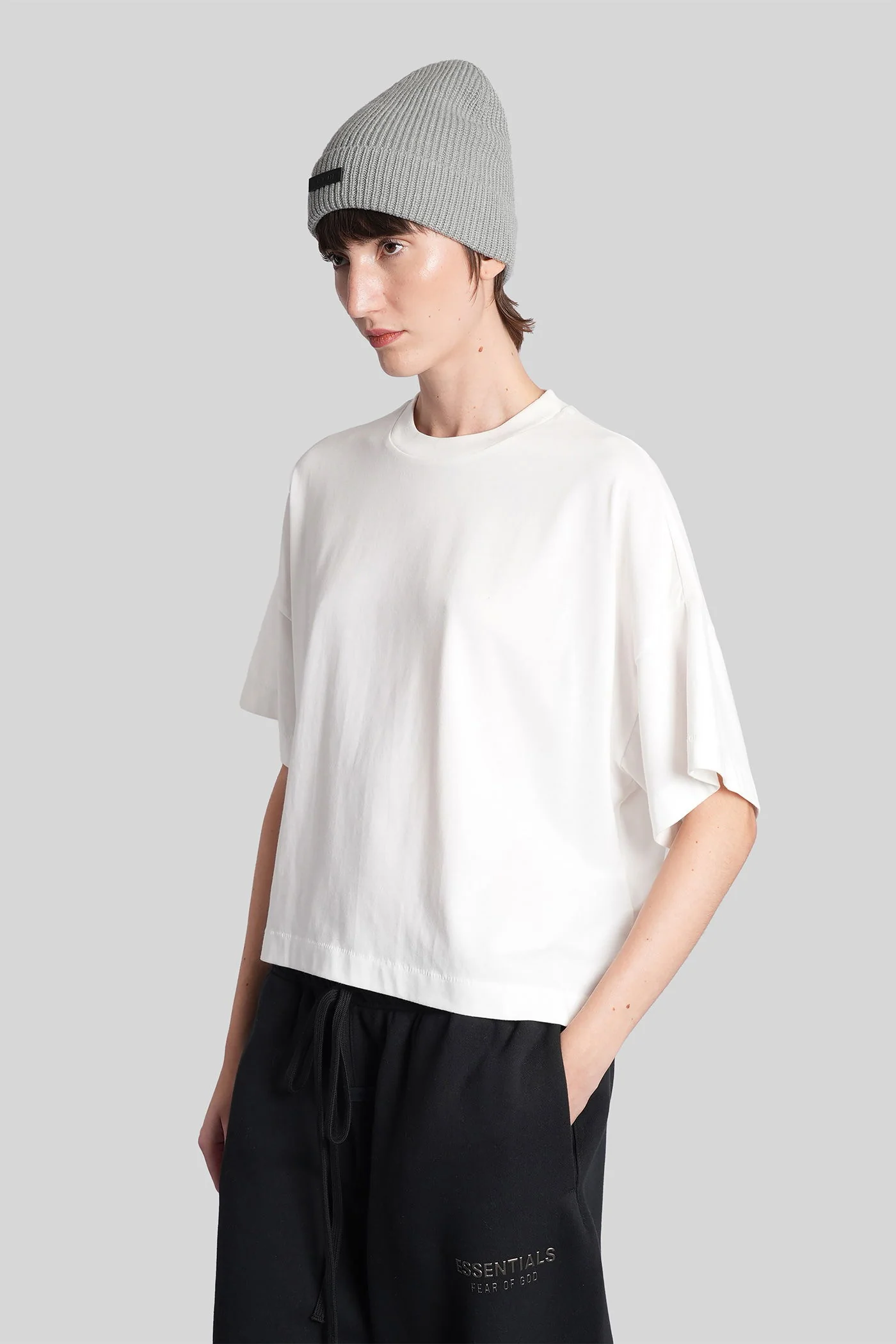T-Shirt in white cotton - Image 4