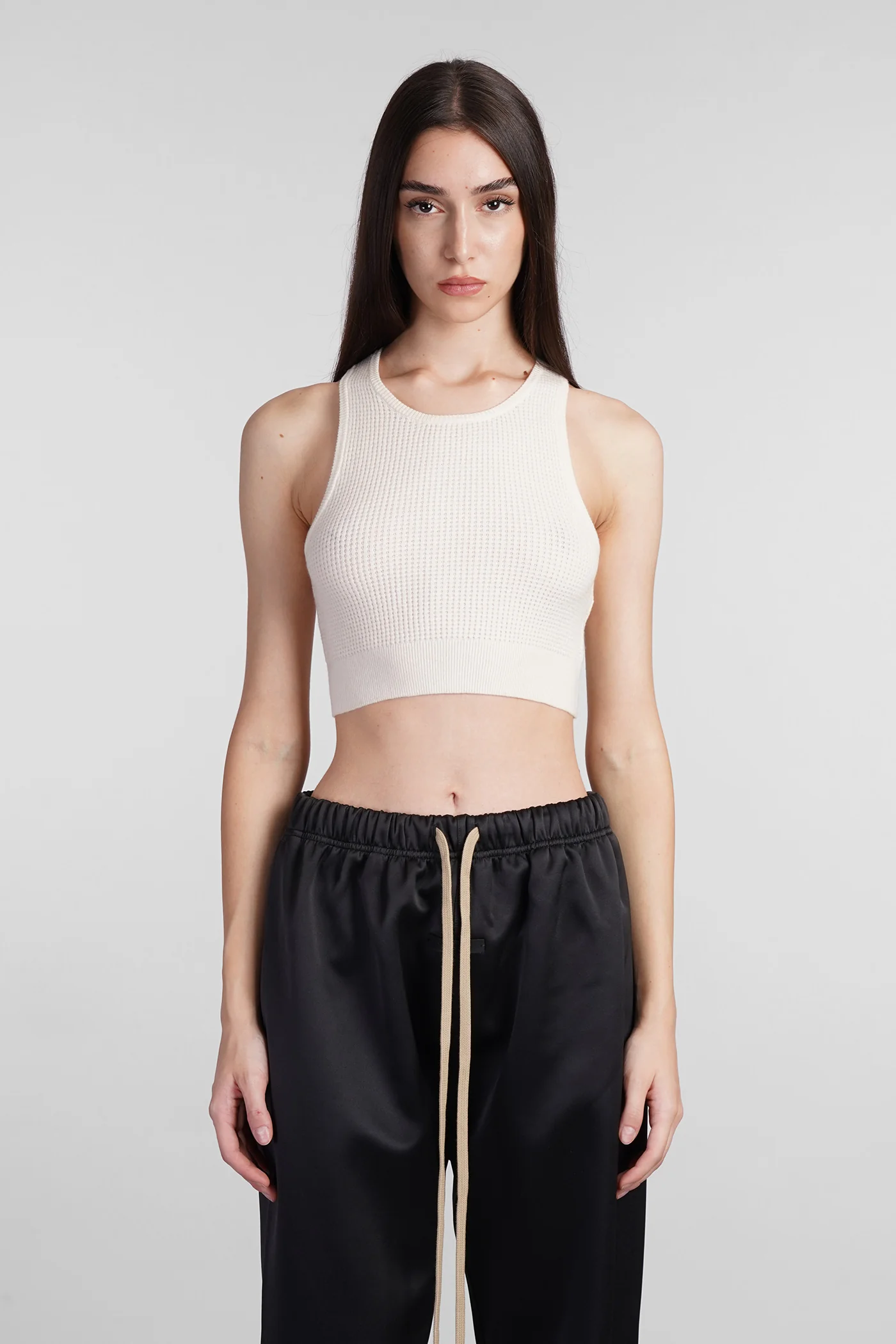 Topwear in beige polyester