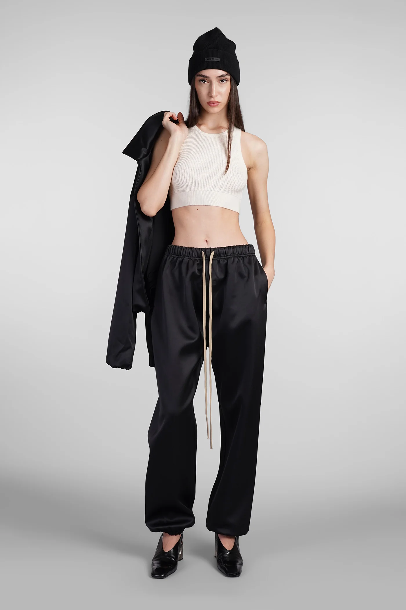 Topwear in beige polyester - Image 2