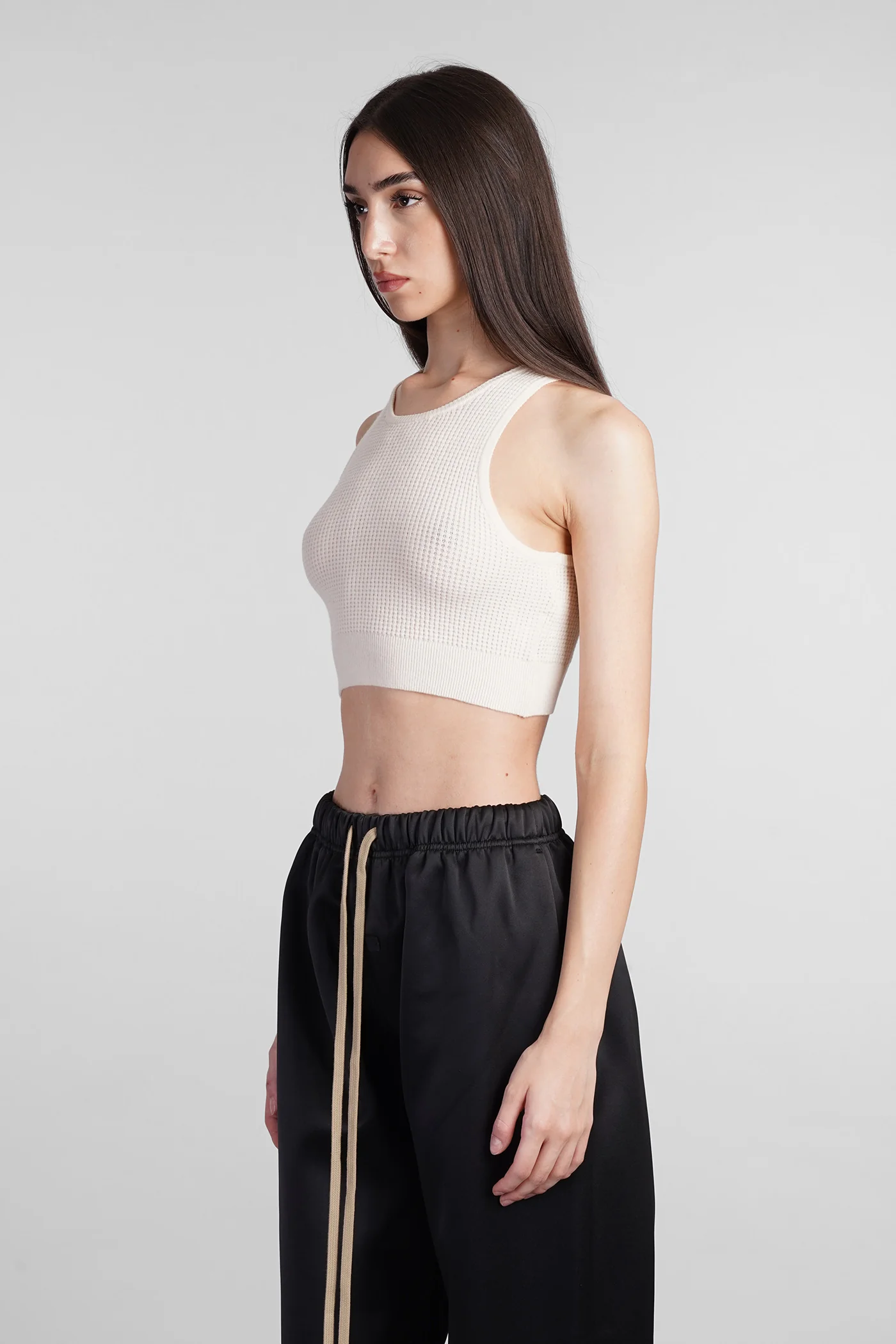 Topwear in beige polyester - Image 4