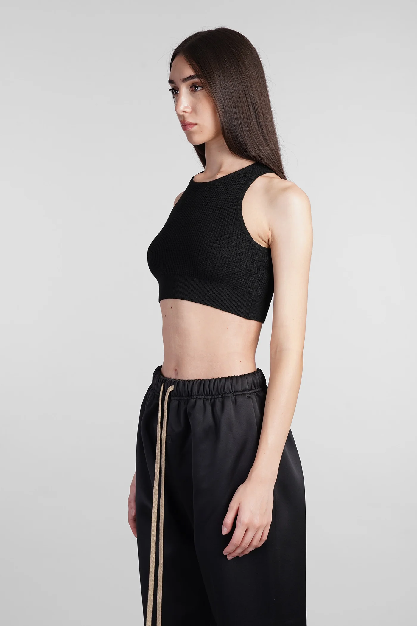 Topwear in black polyester - Image 4