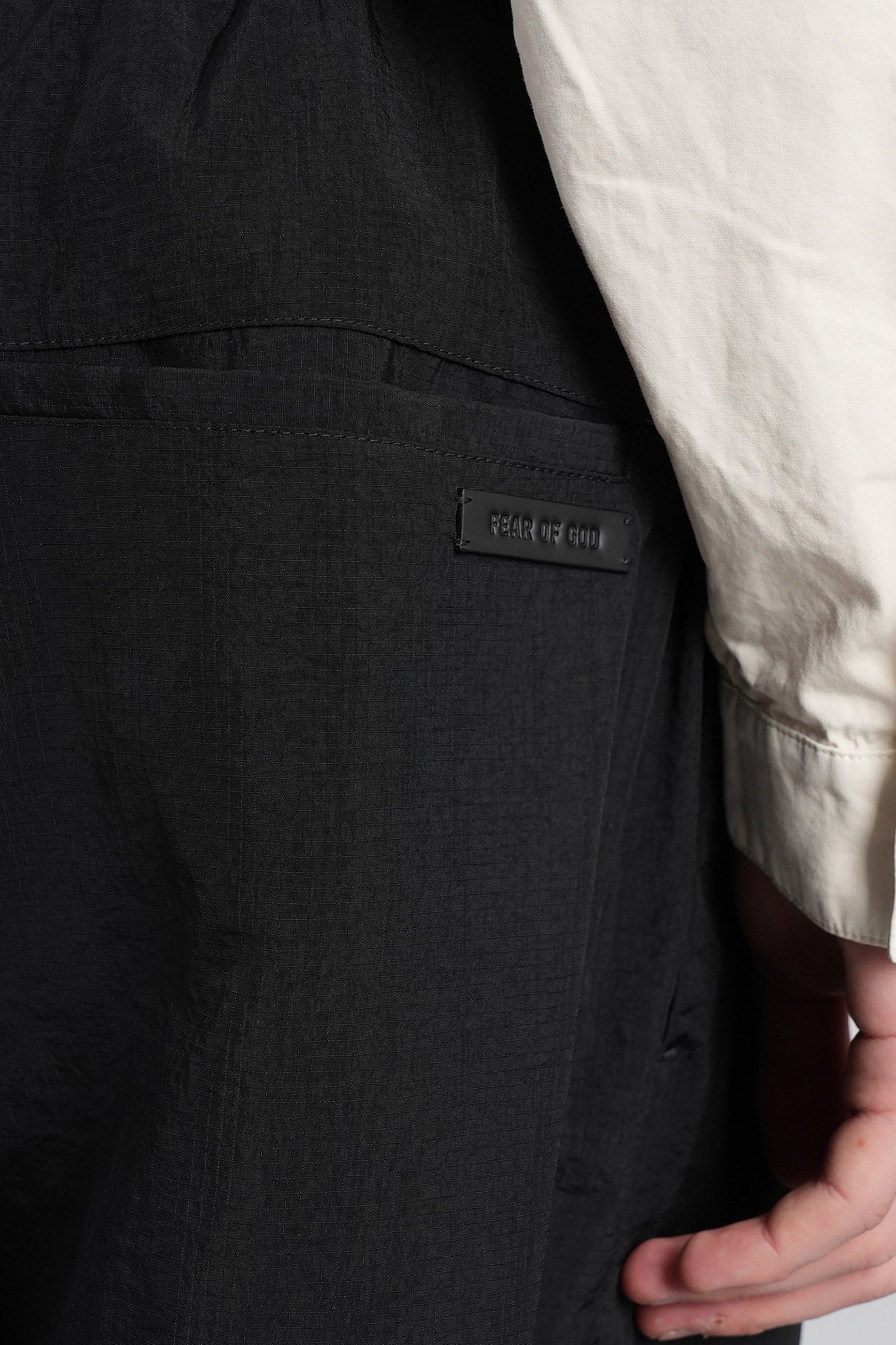 Pants in black polyamide - Image 5