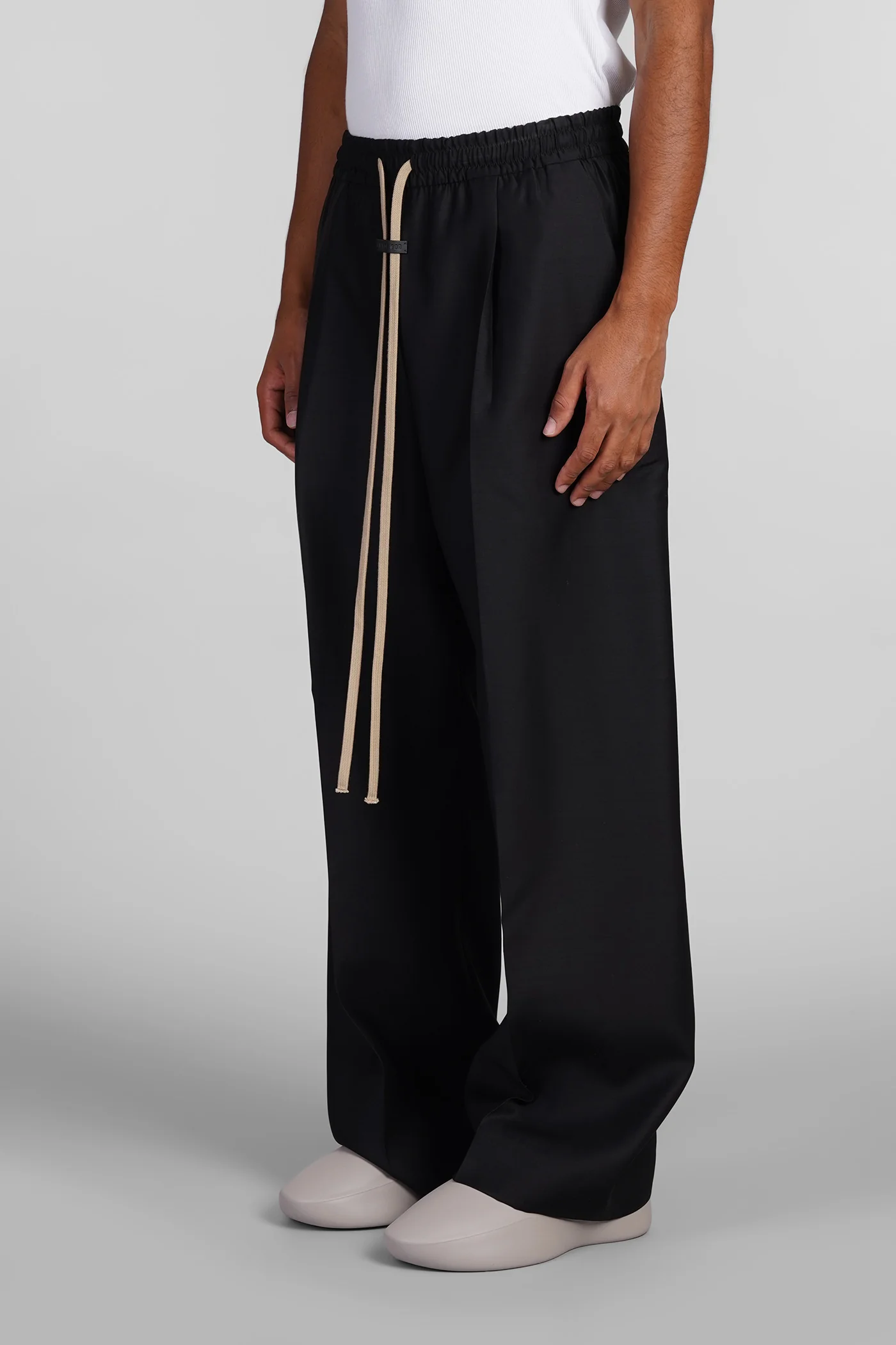 Pants in black wool - Image 4