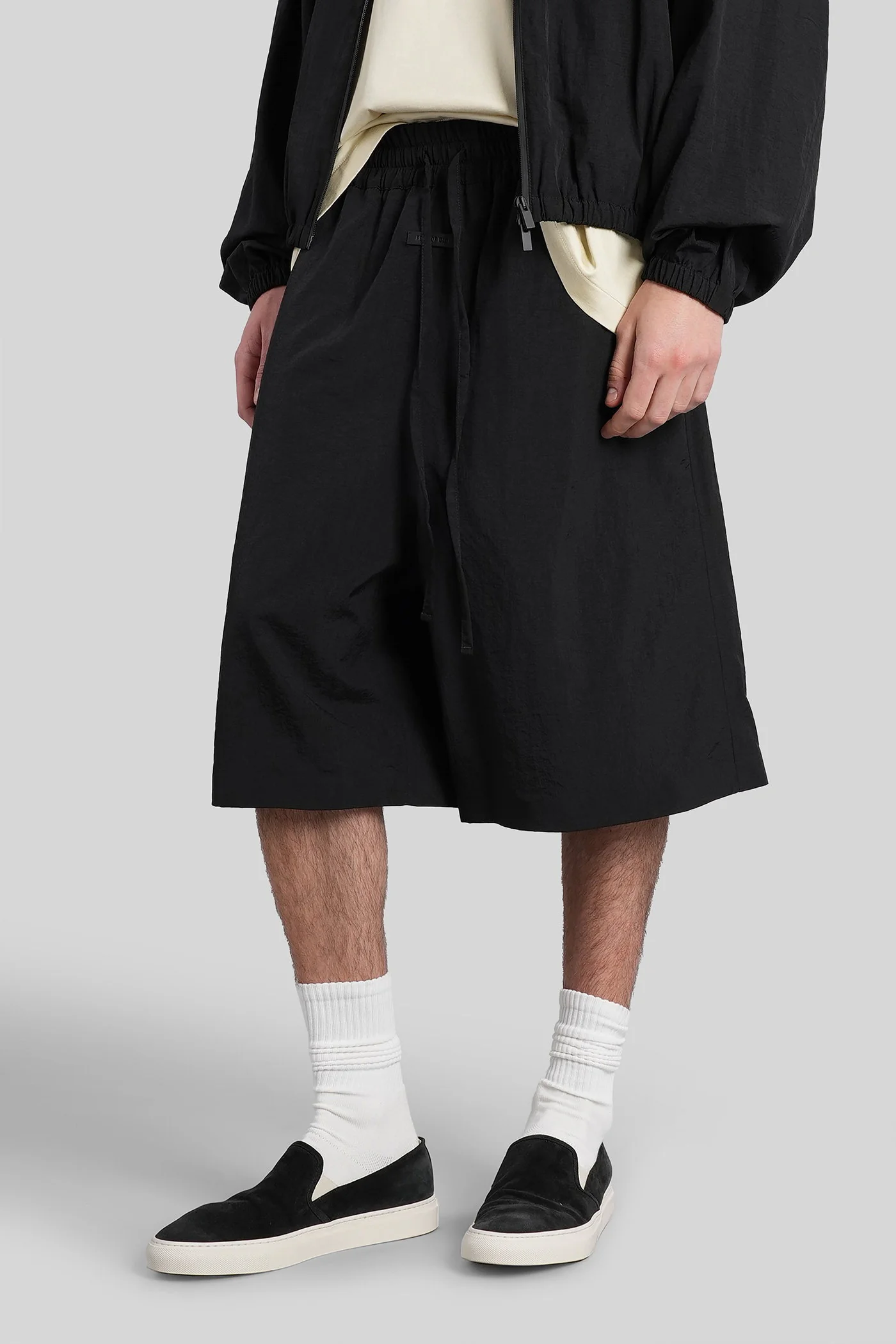 Shorts in black polyamide - Image 4