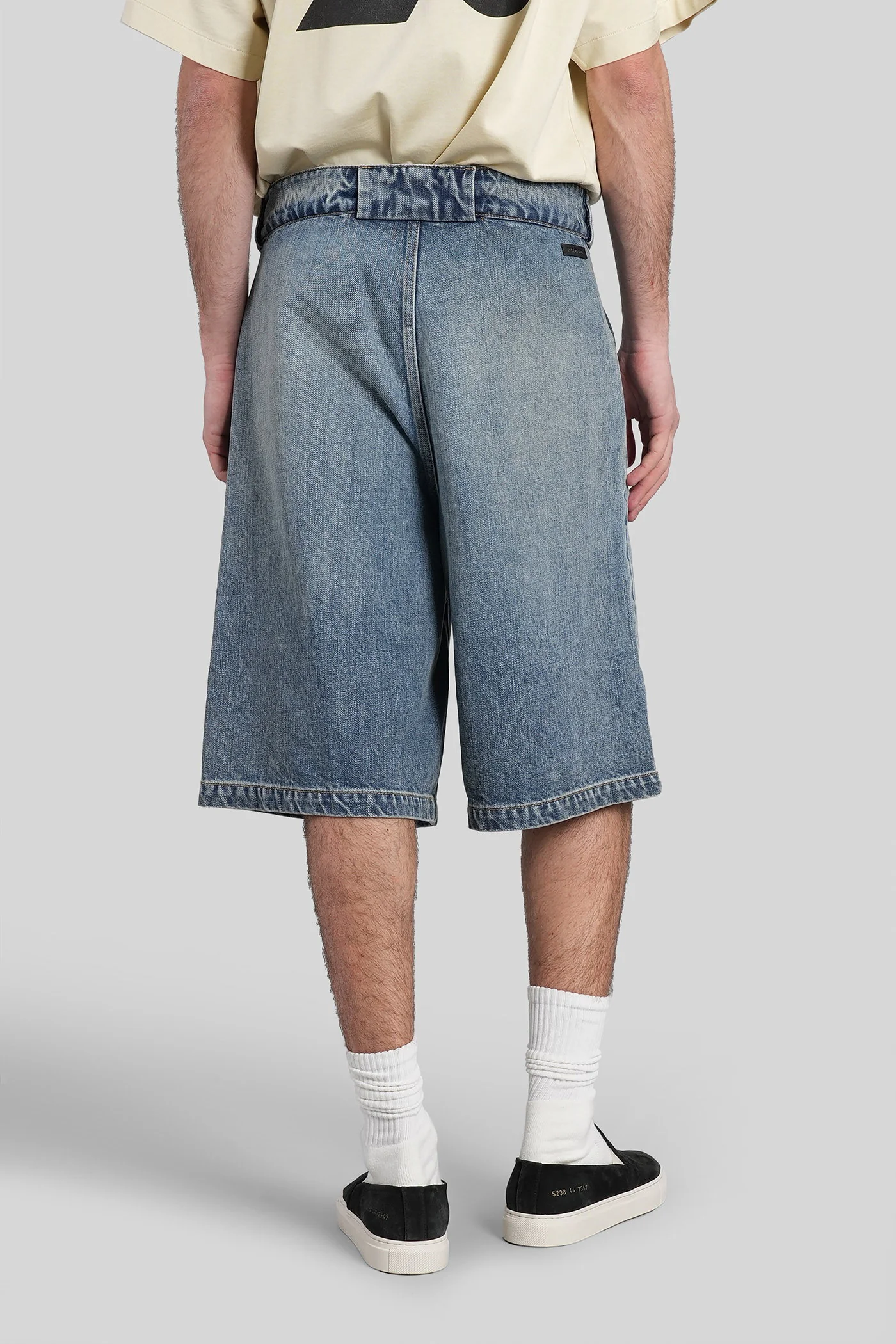 Shorts in blue cotton - Image 3