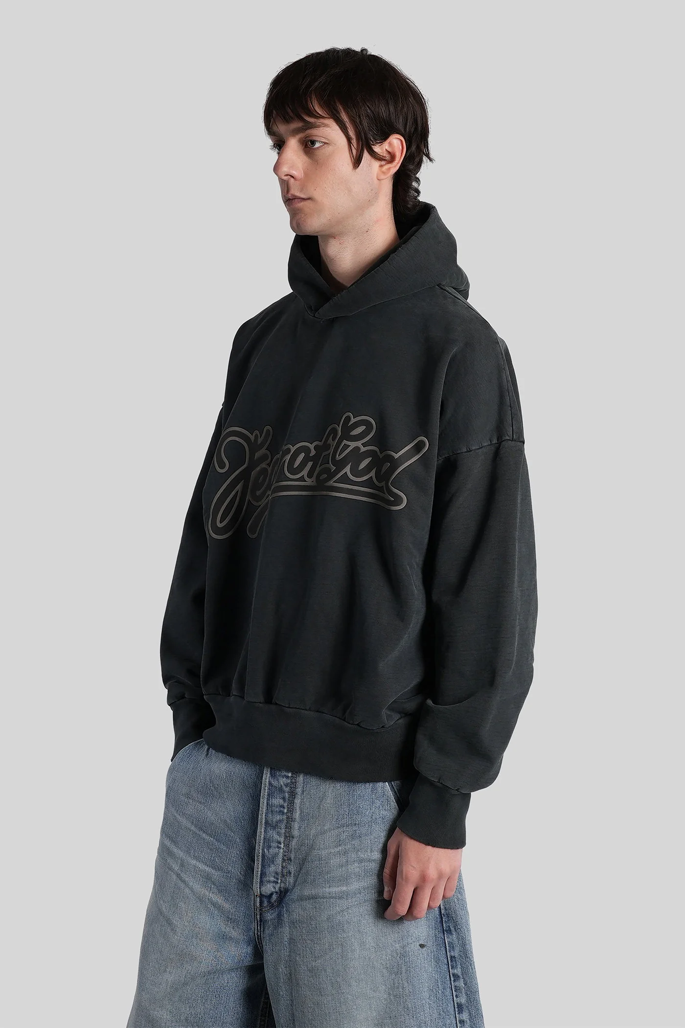 Sweatshirt in black cotton - Image 4