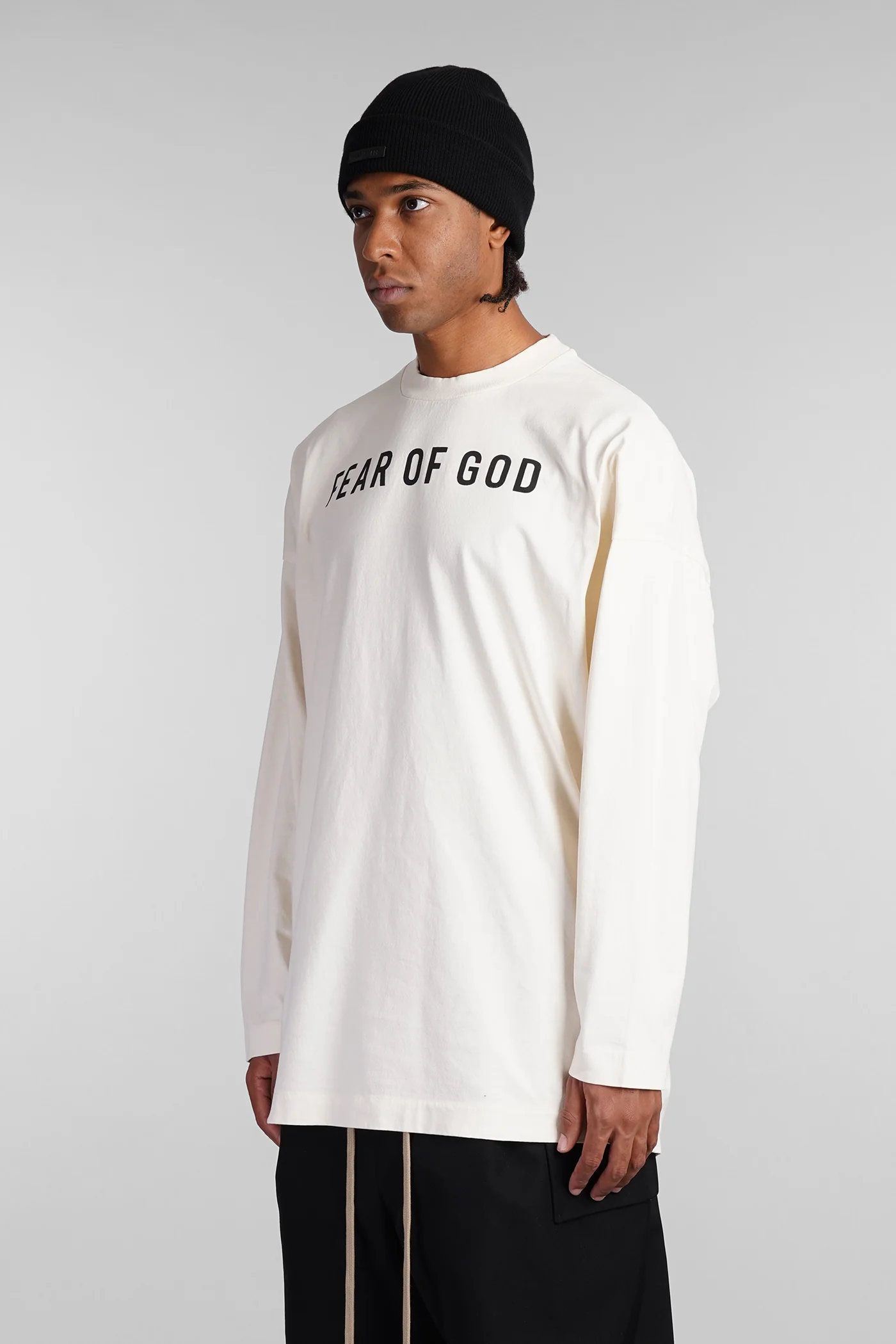 T-Shirt in beige cotton - Image 4