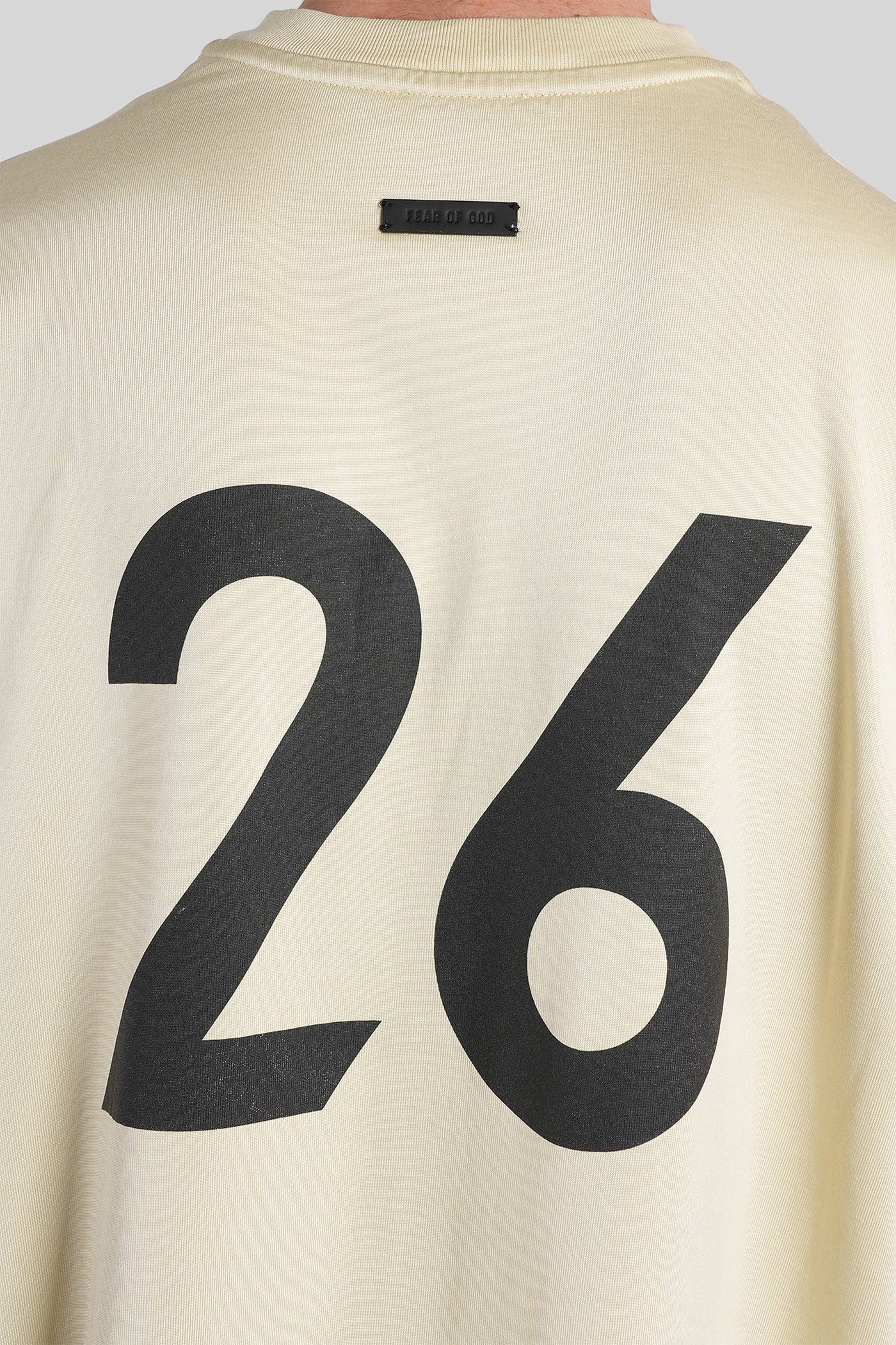 T-Shirt in beige cotton - Image 5