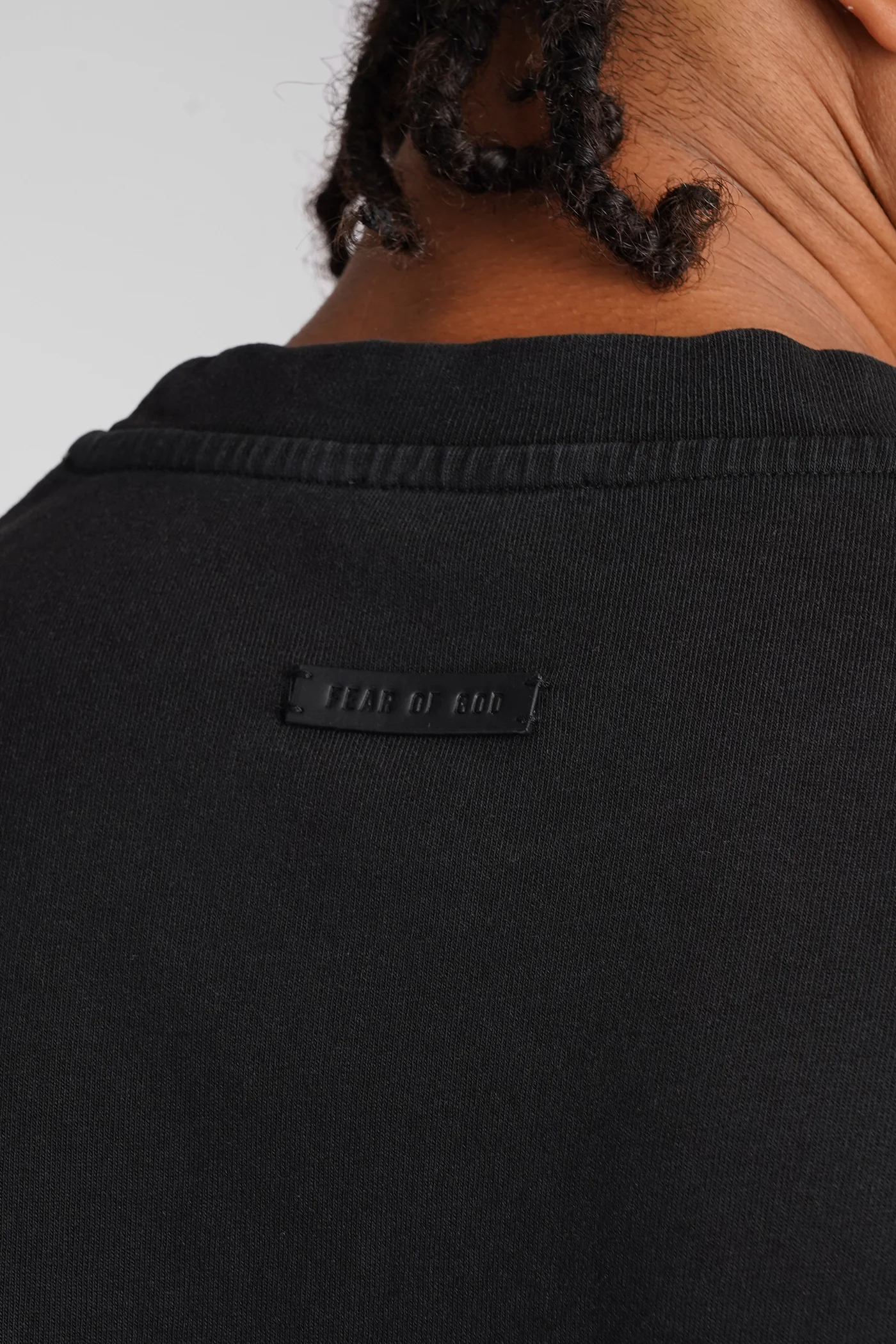 T-Shirt in black cotton - Image 5