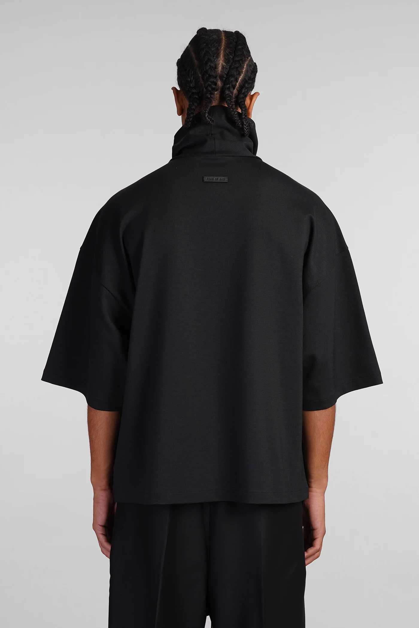 T-Shirt in black viscose - Image 3