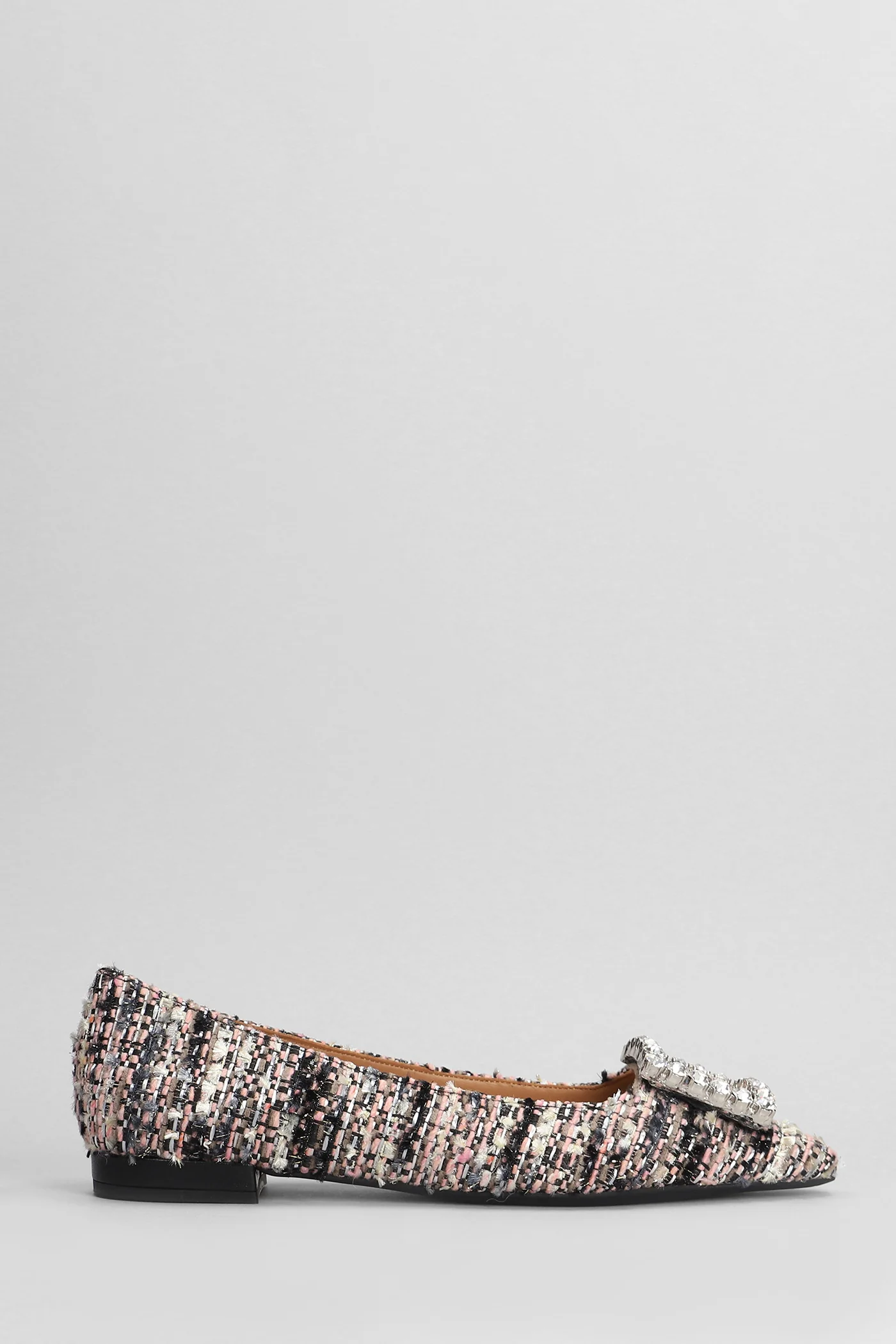 Amaia Ballet flats in rose-pink wool