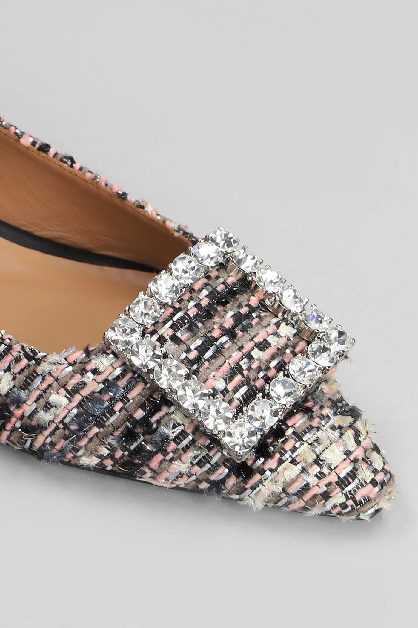 Amaia Ballet flats in rose-pink wool - Image 5