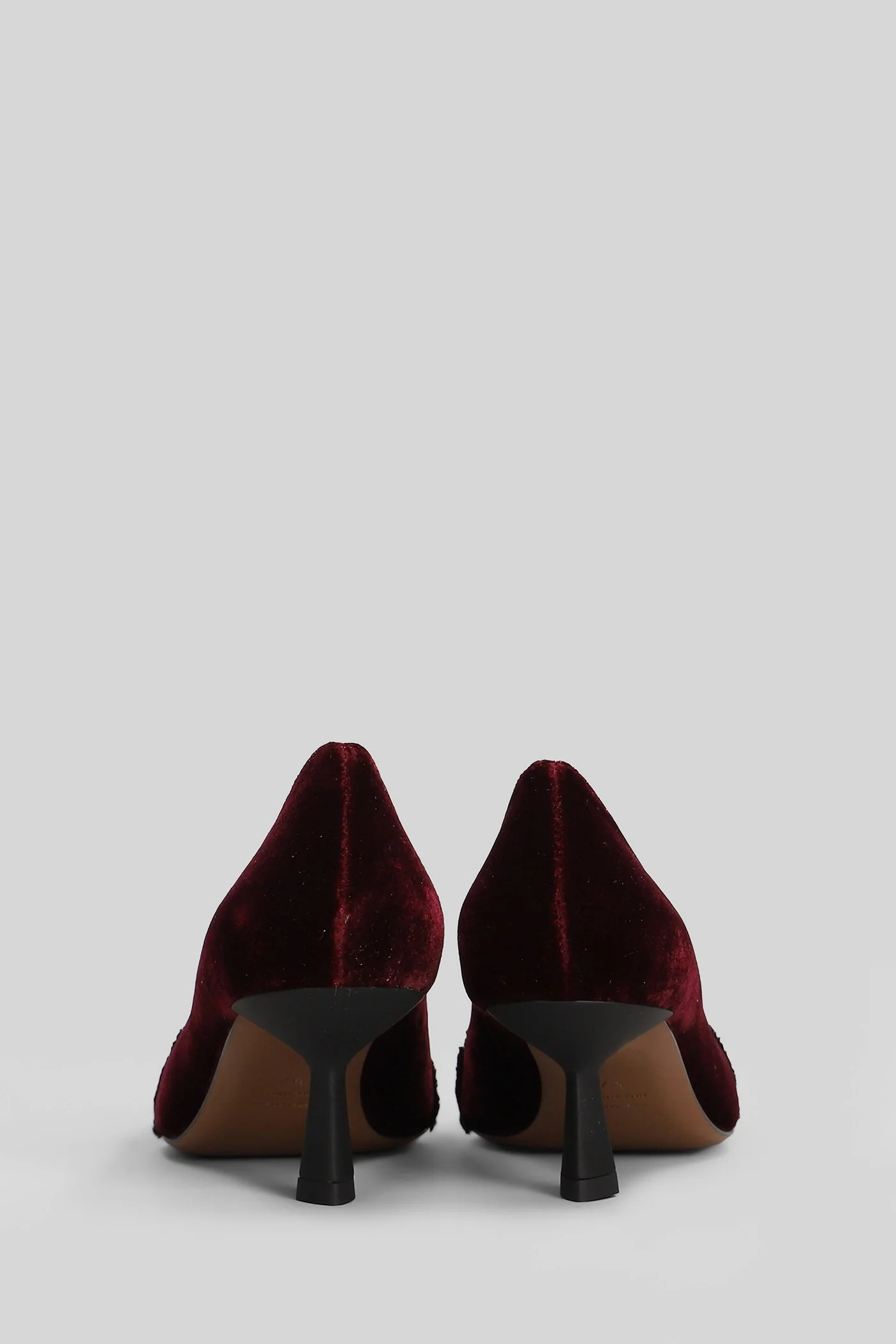 Amarit Pumps in bordeaux velvet - Image 4