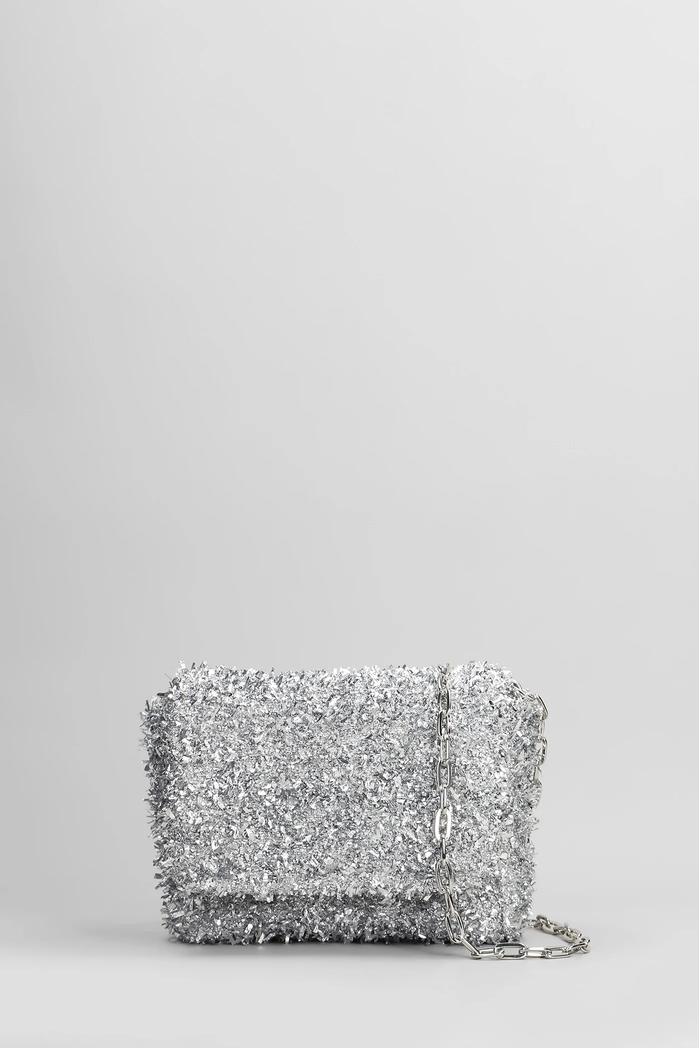 Carol Shoulder bag in silver fabric