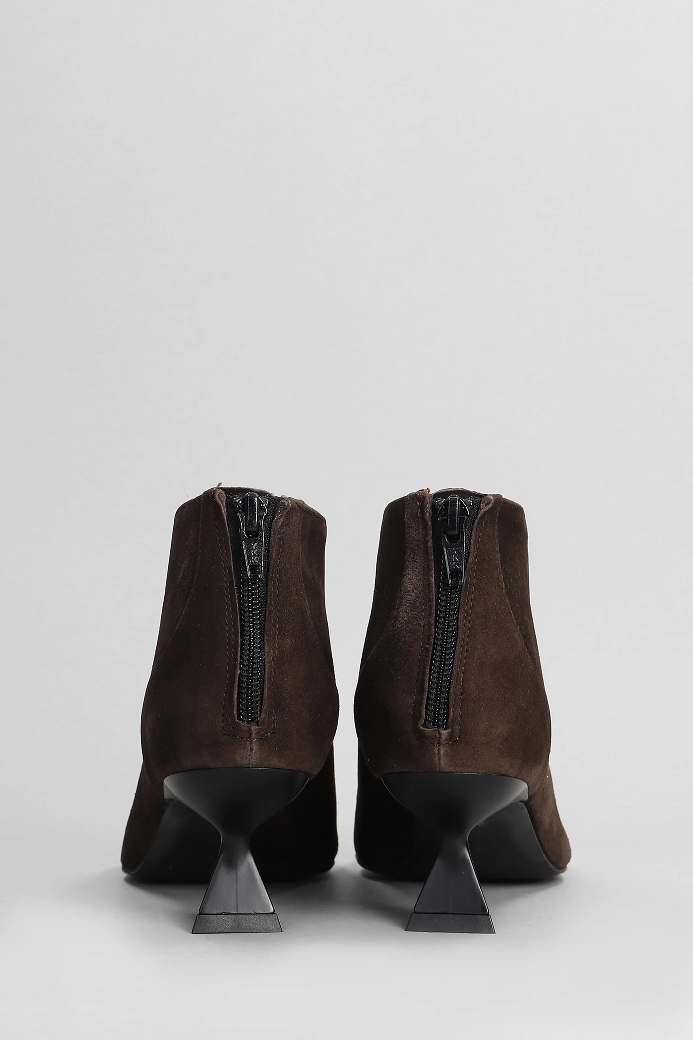 Esta High heels Ankle boots in brown suede - Image 4