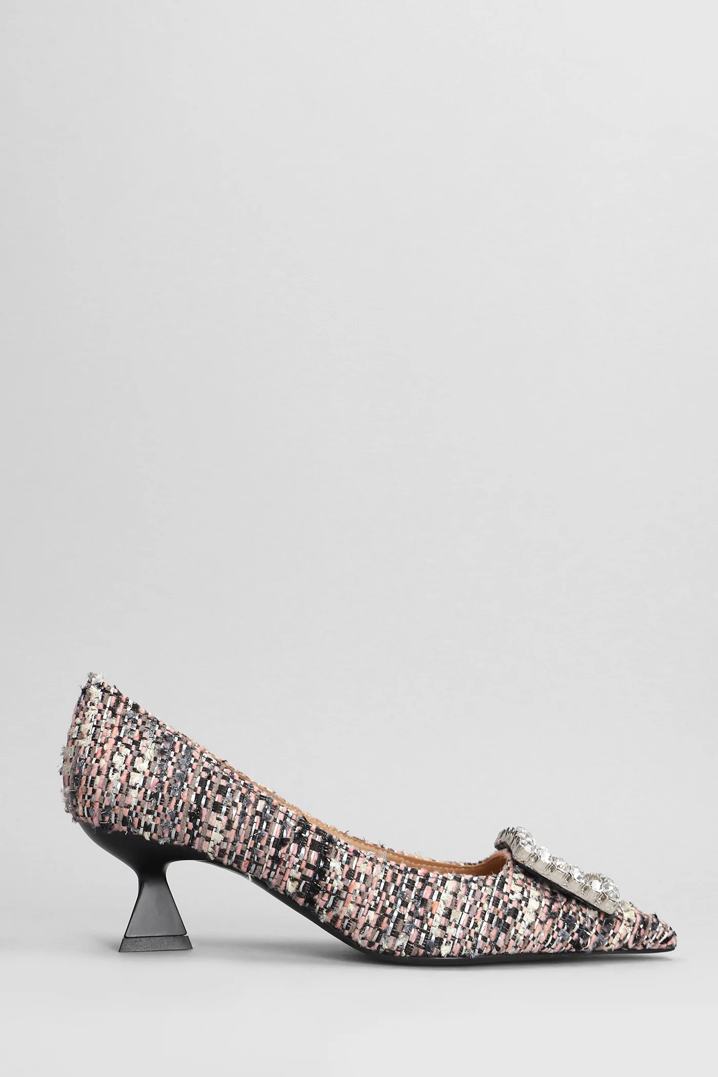 Evilly Pumps in rose-pink wool