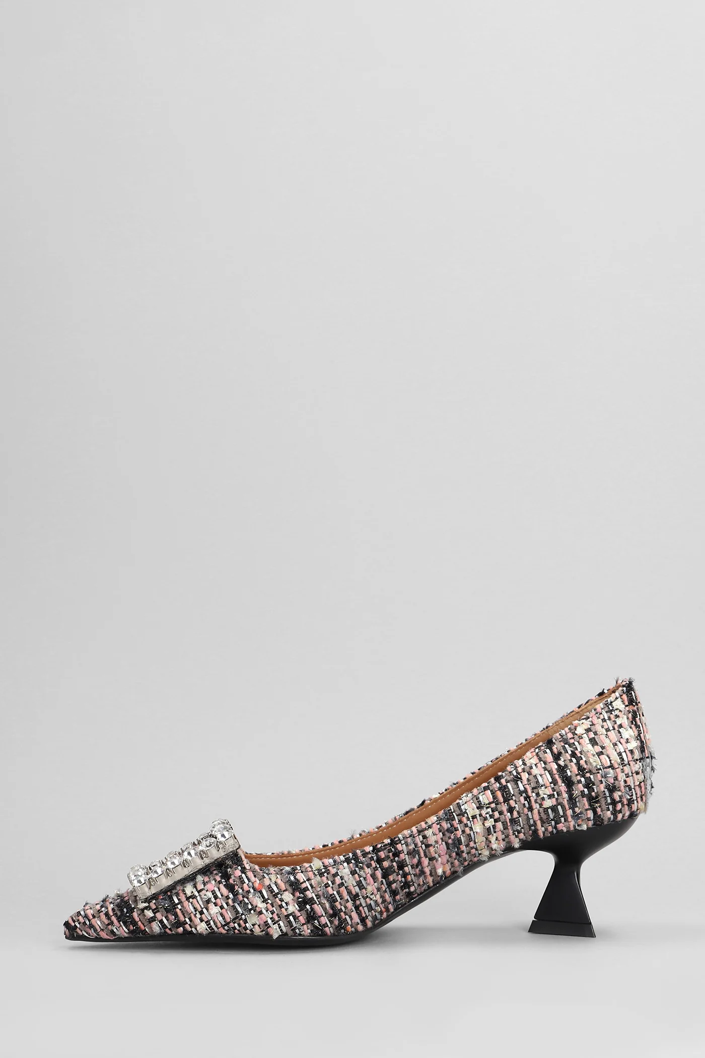 Evilly Pumps in rose-pink wool - Image 3