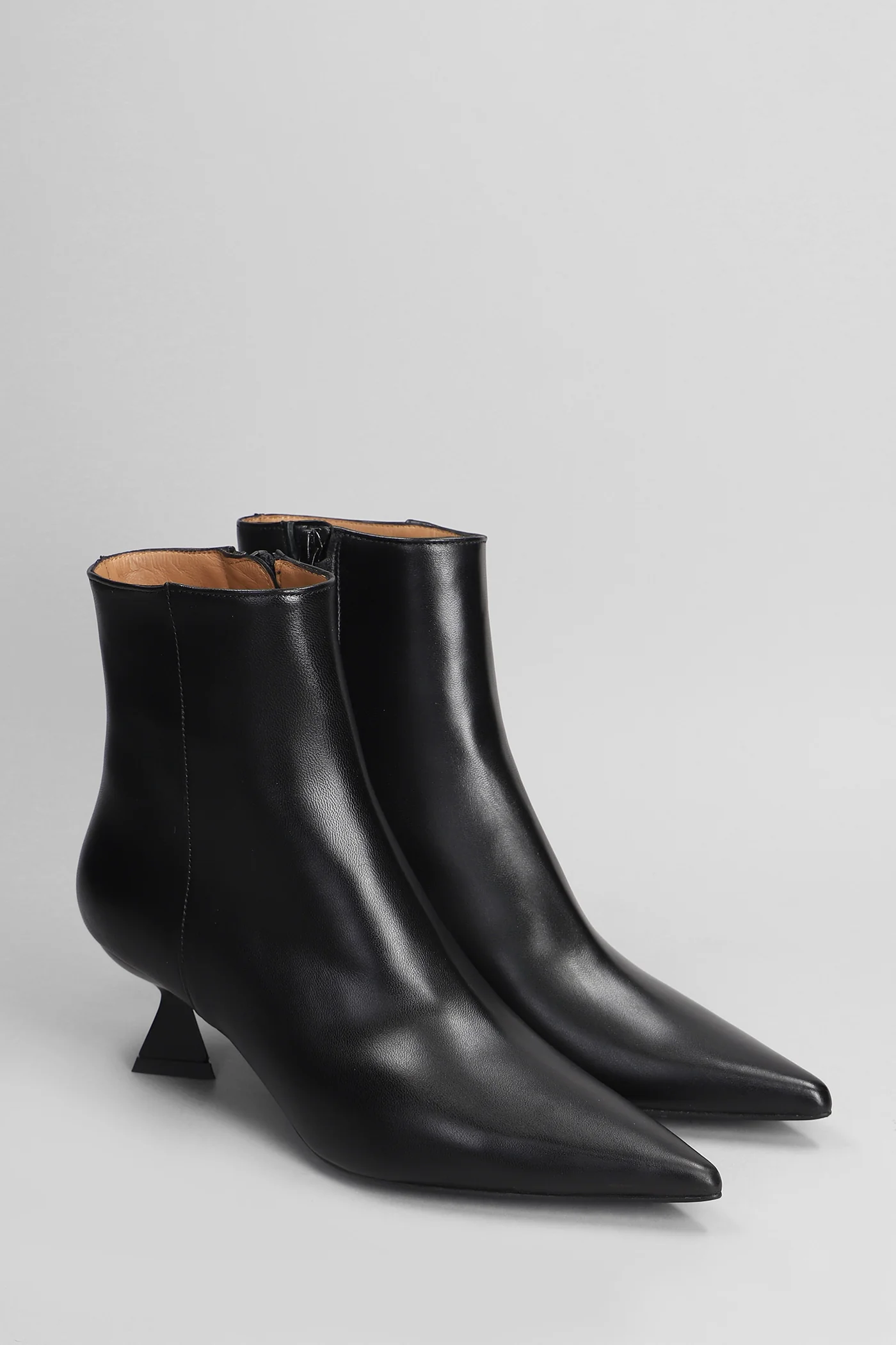 Jina High heels Ankle boots in black leather - Image 2