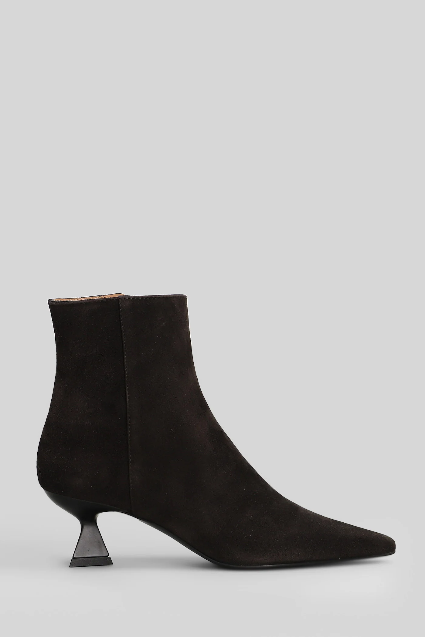 Jina High heels Ankle boots in dark brown suede