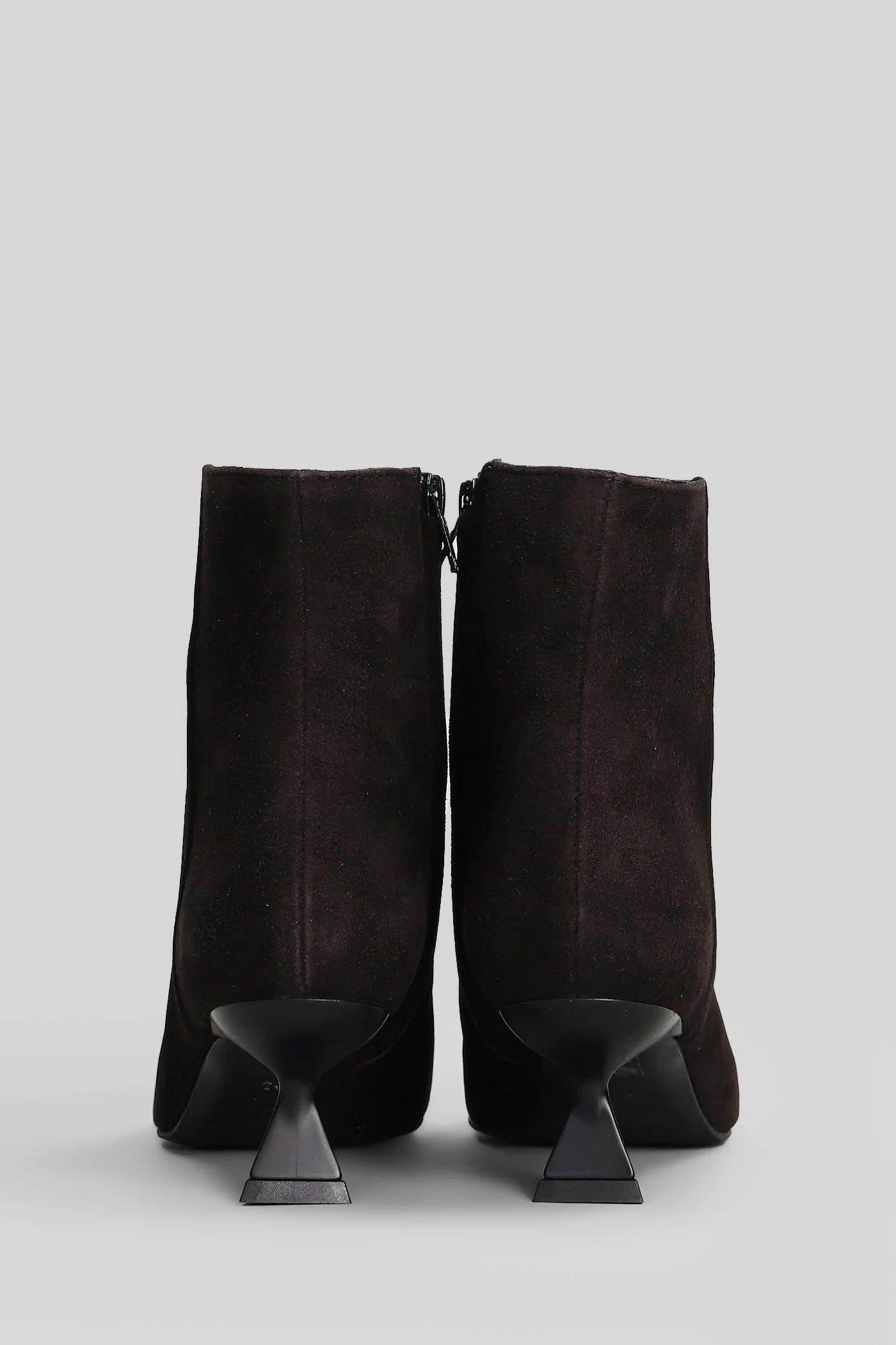 Jina High heels Ankle boots in dark brown suede - Image 4