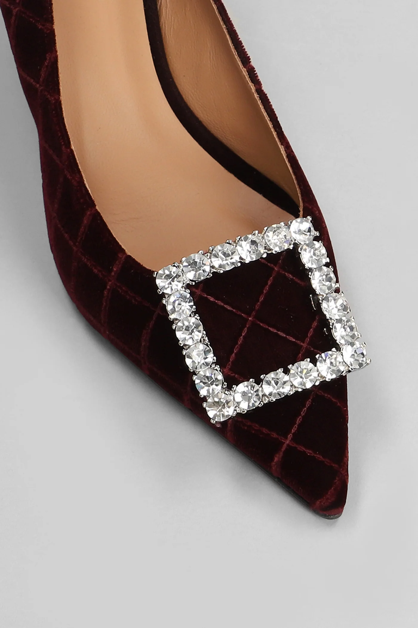 Lilly Pumps in bordeaux velvet - Image 5
