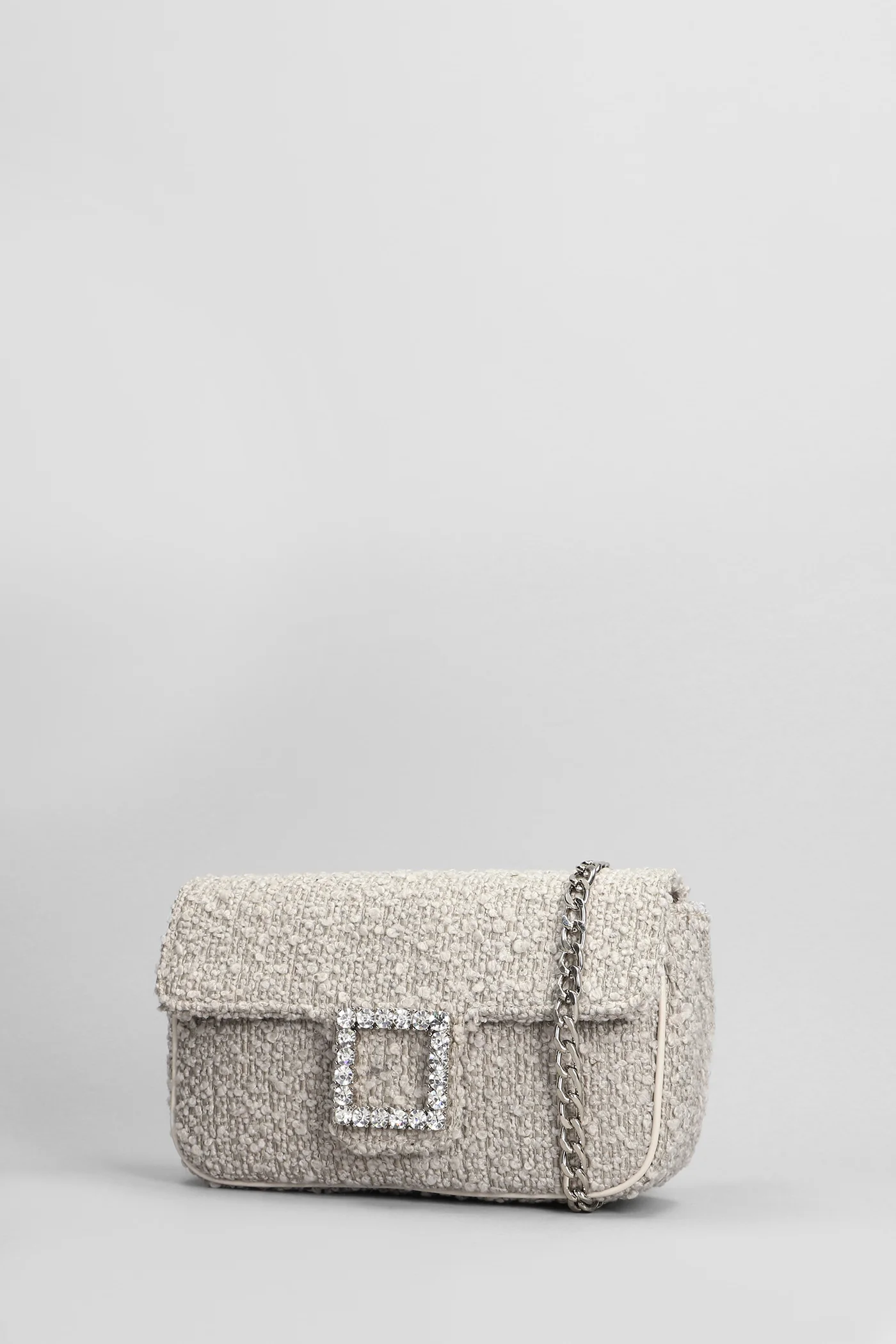 Lunette Shoulder bag in beige wool - Image 2