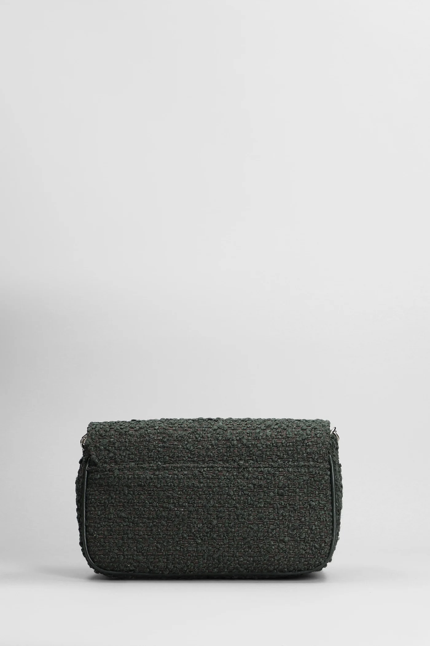Lunette Shoulder bag in green wool - Image 3