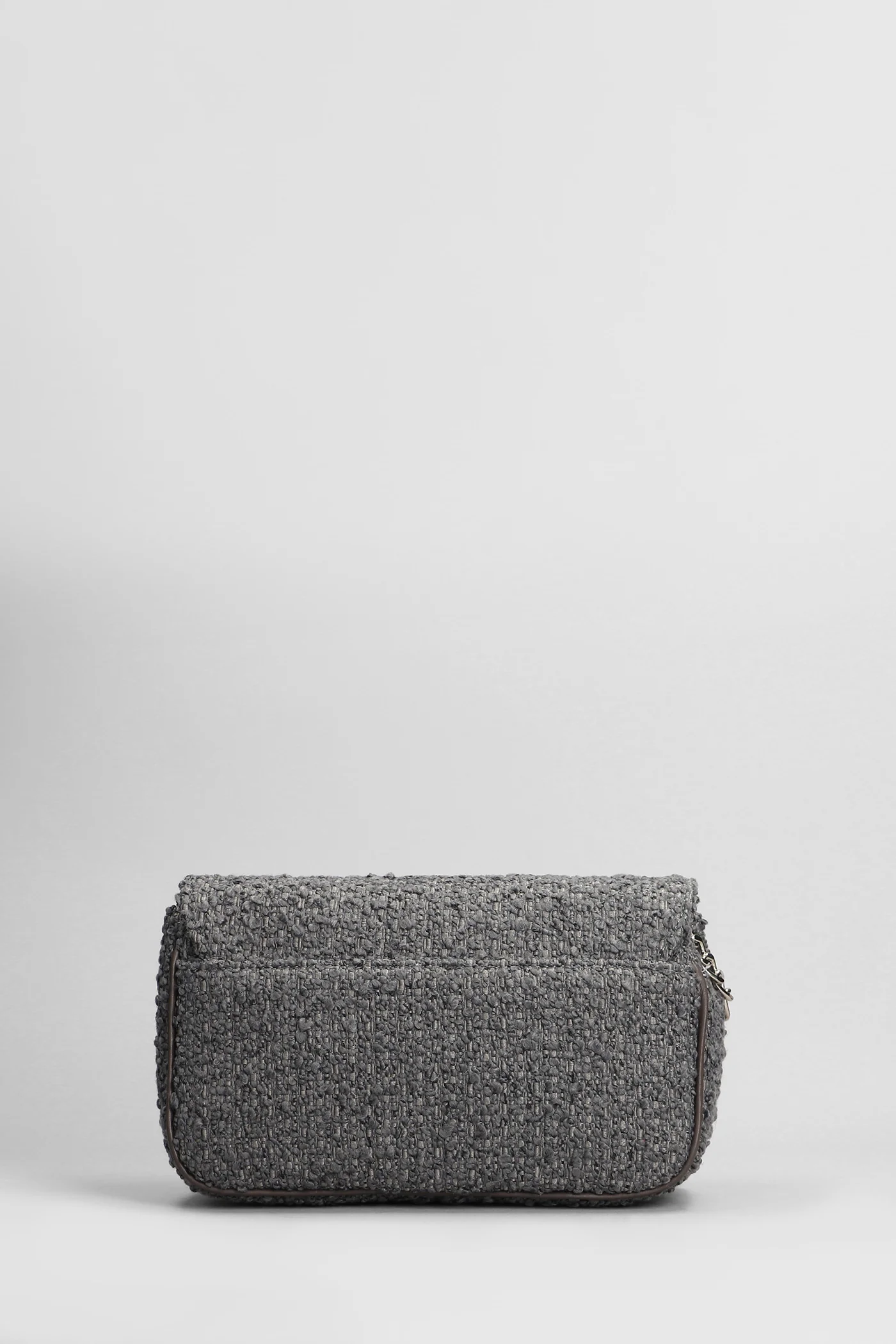 Lunette Shoulder bag in grey wool - Image 3