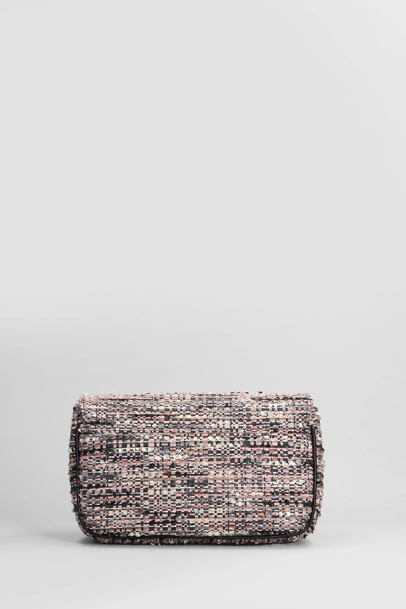 Lunette Shoulder bag in rose-pink wool - Image 3