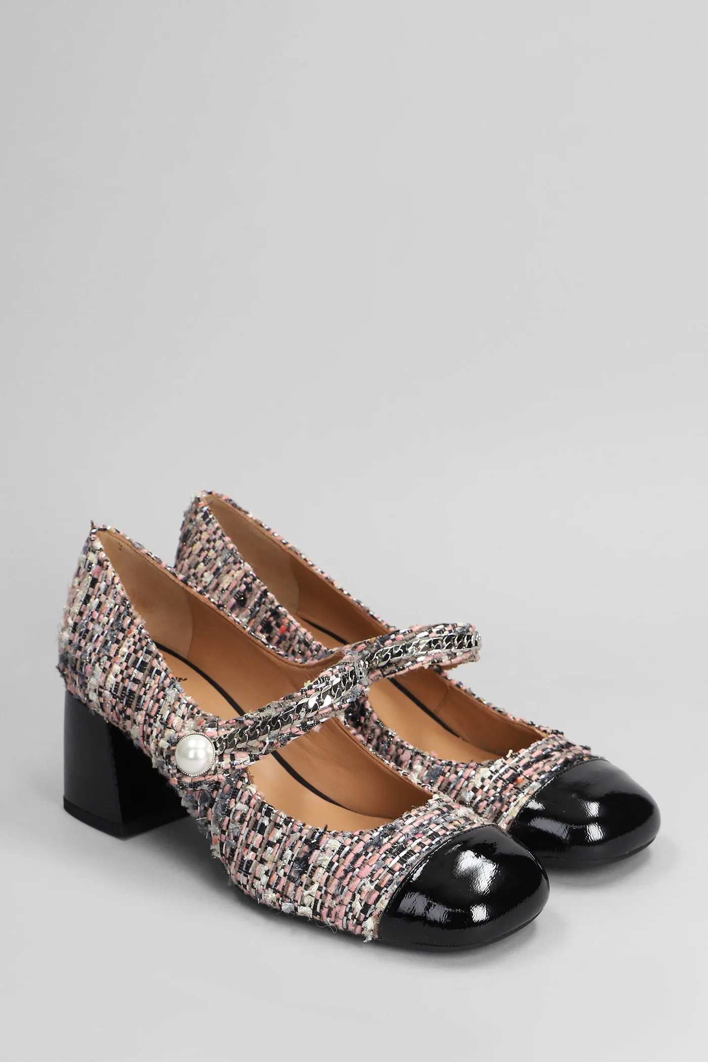 Mame Pumps in rose-pink wool - Image 2