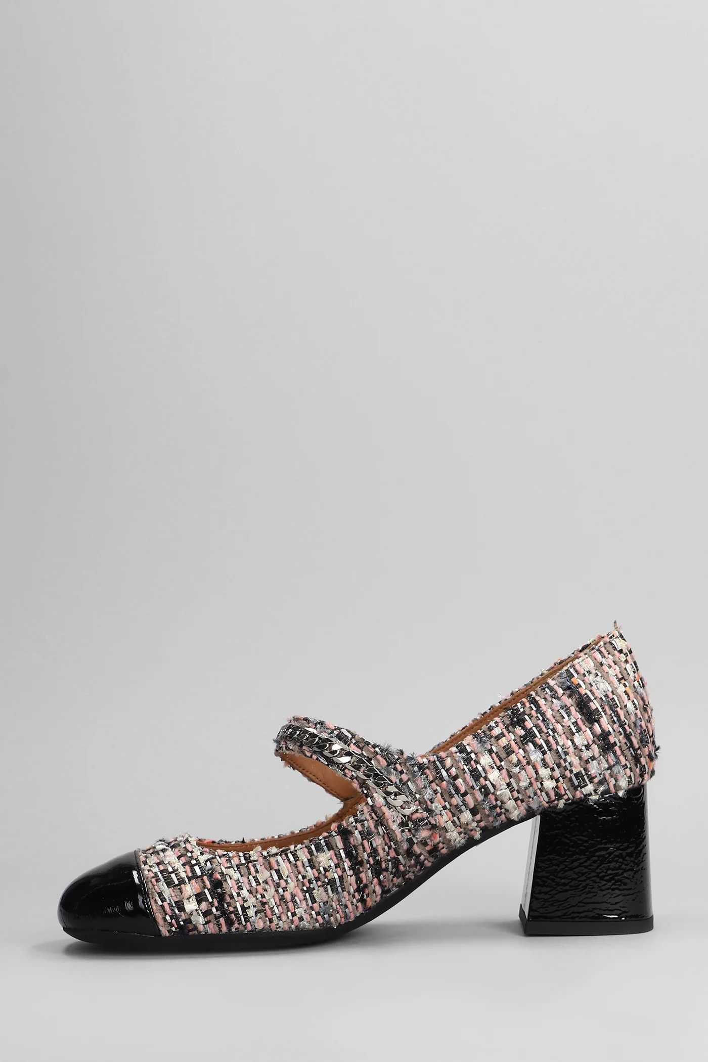 Mame Pumps in rose-pink wool - Image 3