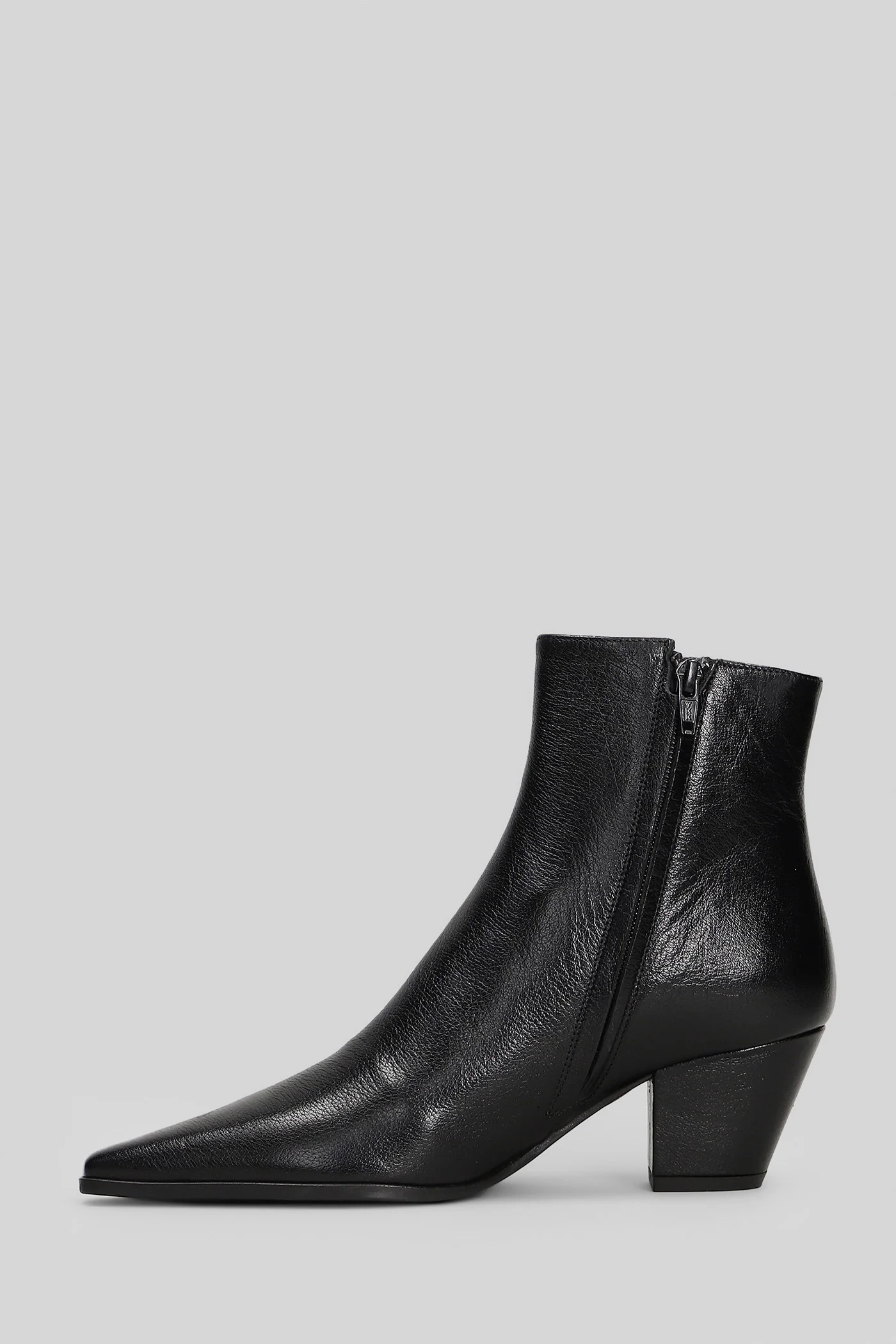 Milia High heels Ankle boots in black leather - Image 3