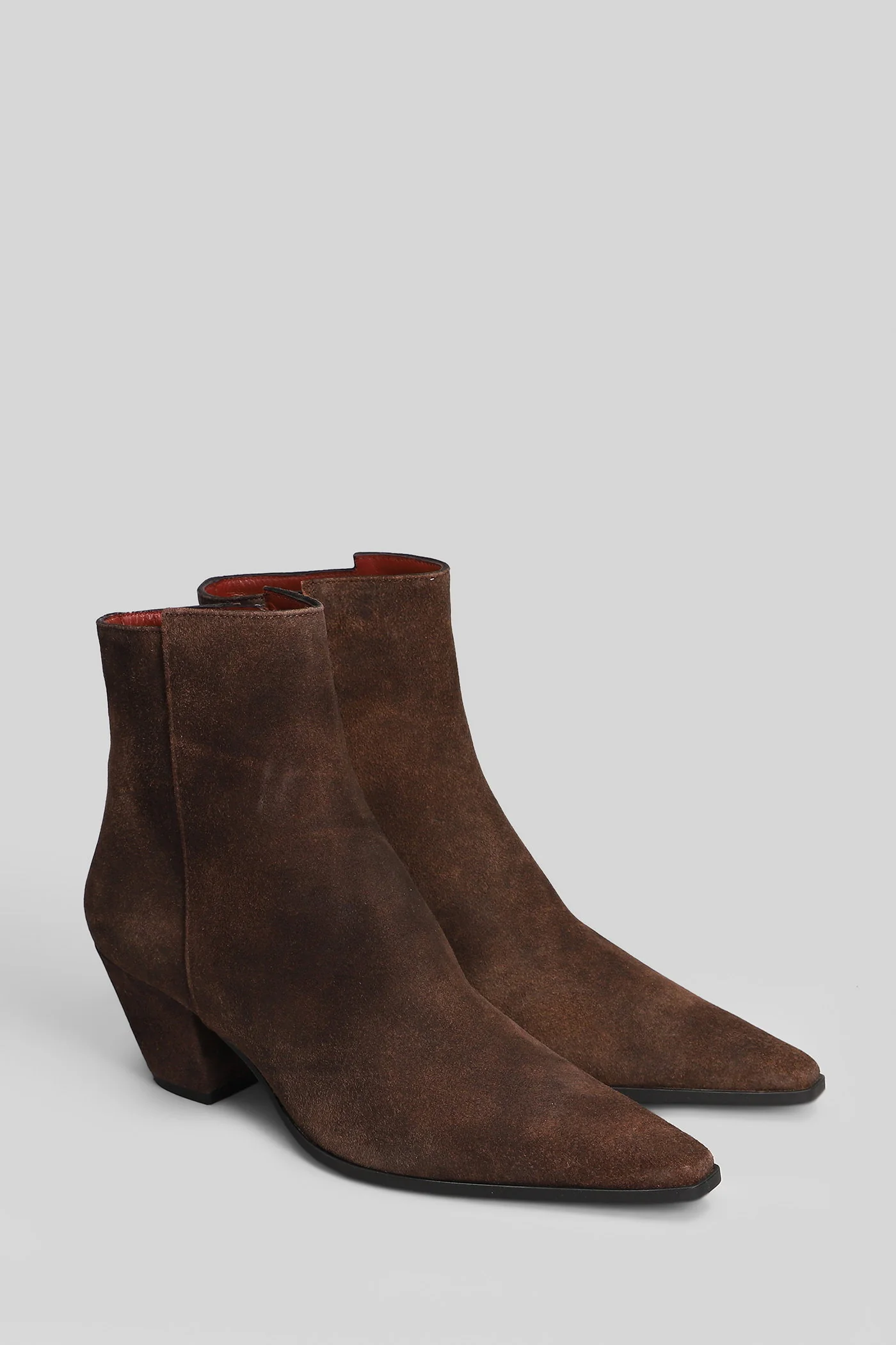 Milia High heels Ankle boots in brown suede - Image 2
