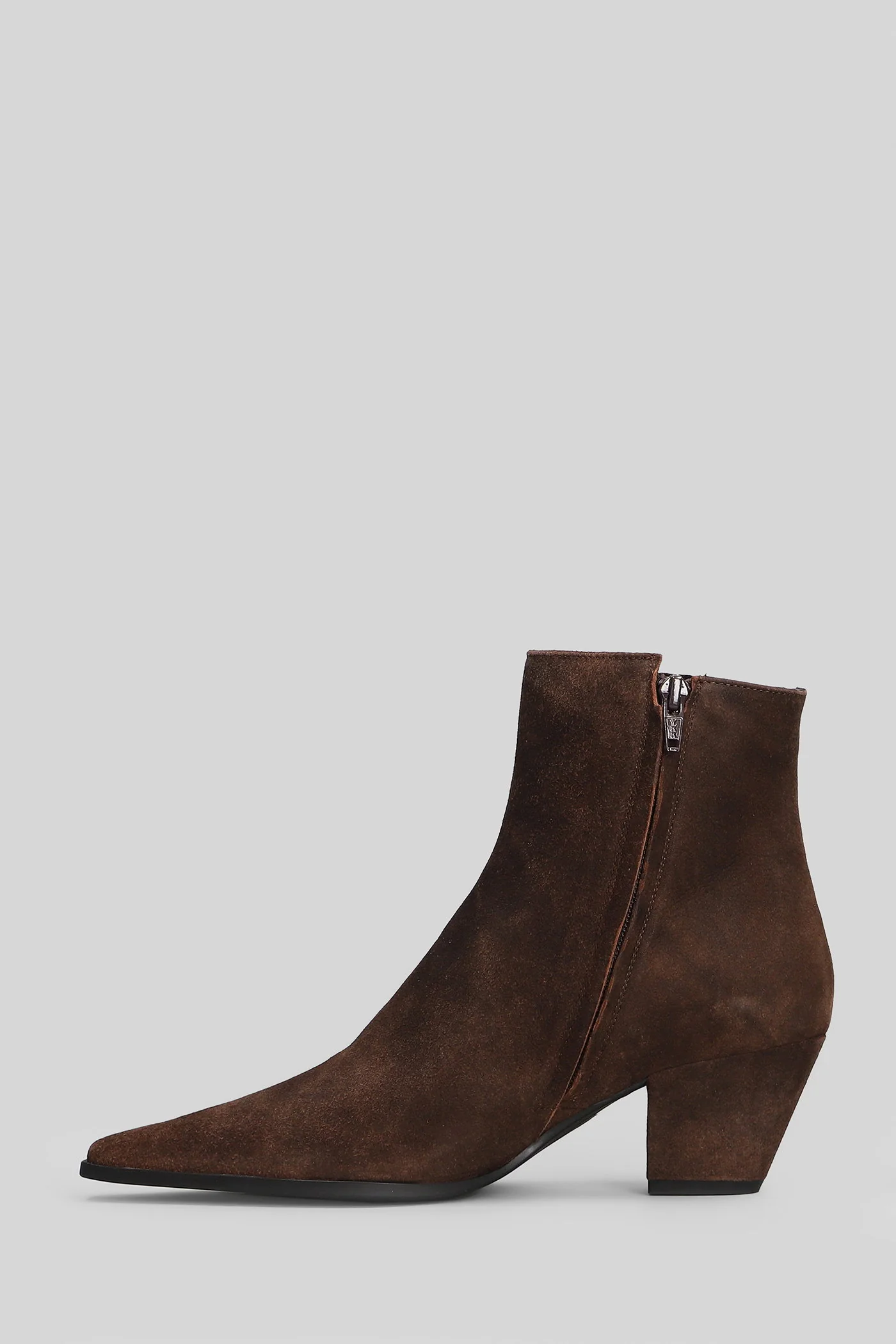 Milia High heels Ankle boots in brown suede - Image 3