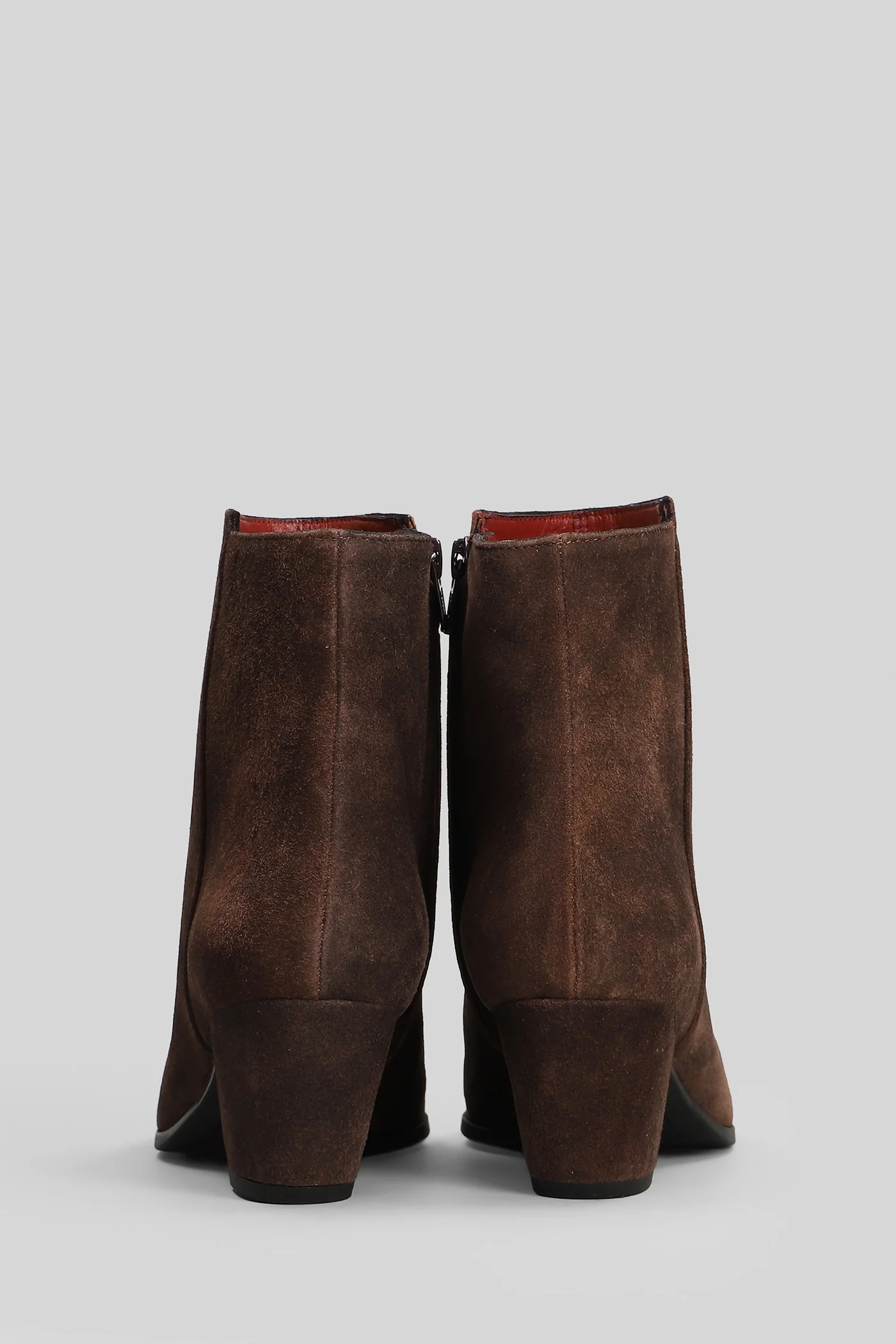 Milia High heels Ankle boots in brown suede - Image 4