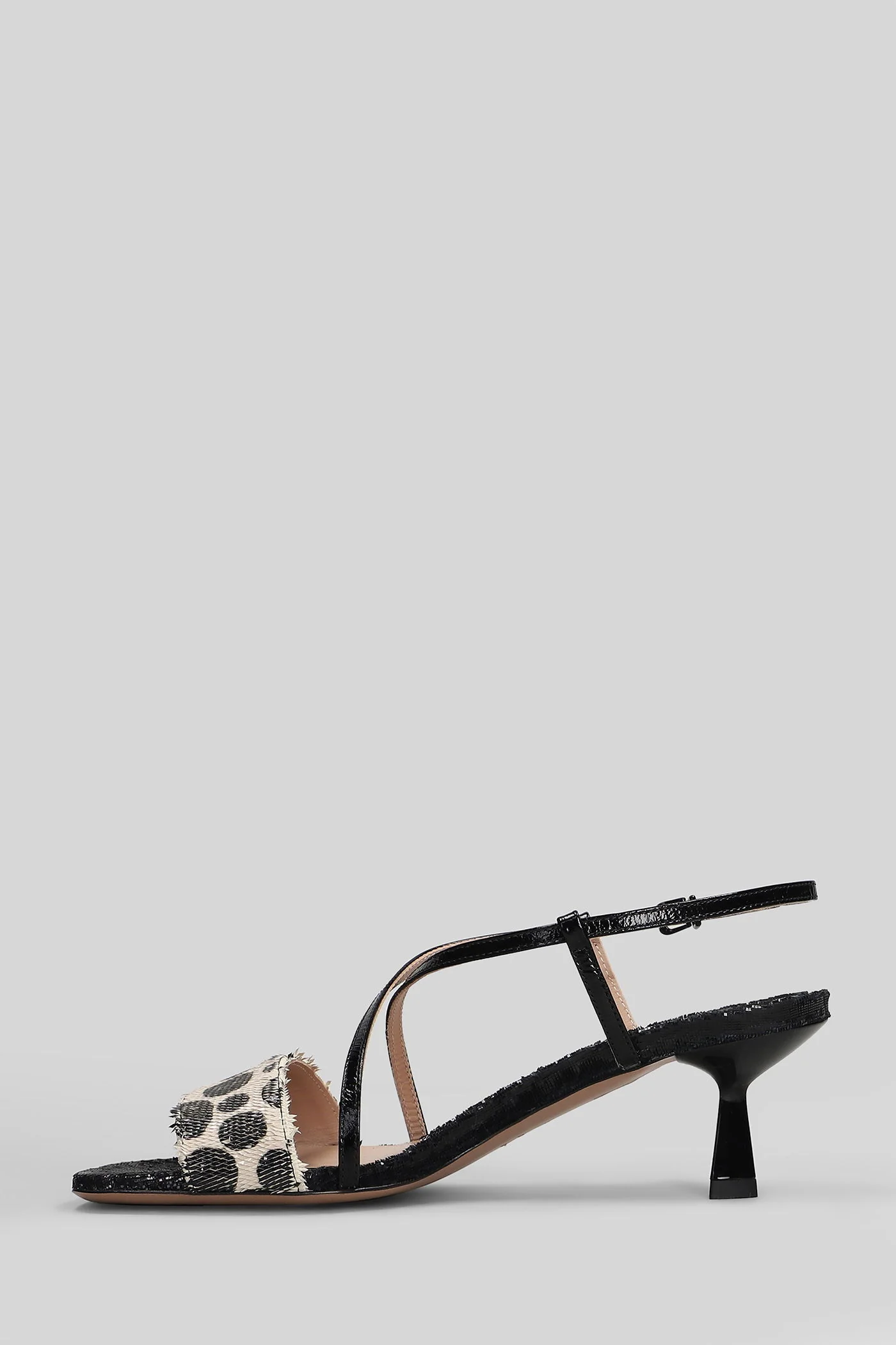 Ottavia Sandals in black leather - Image 3