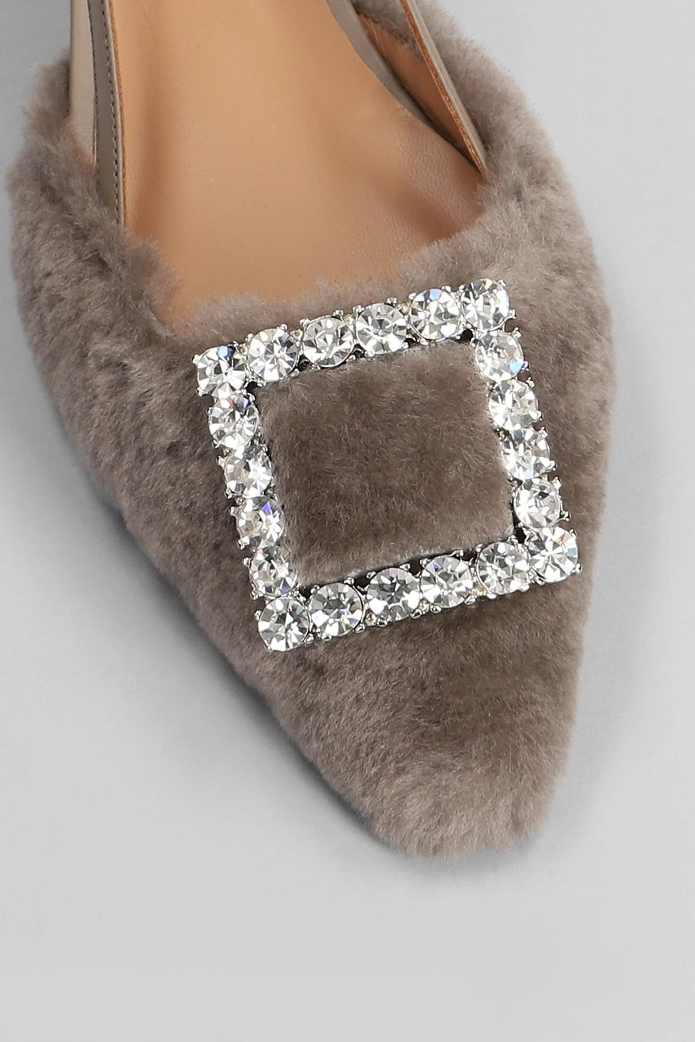 Stefi Pumps in taupe leather - Image 5