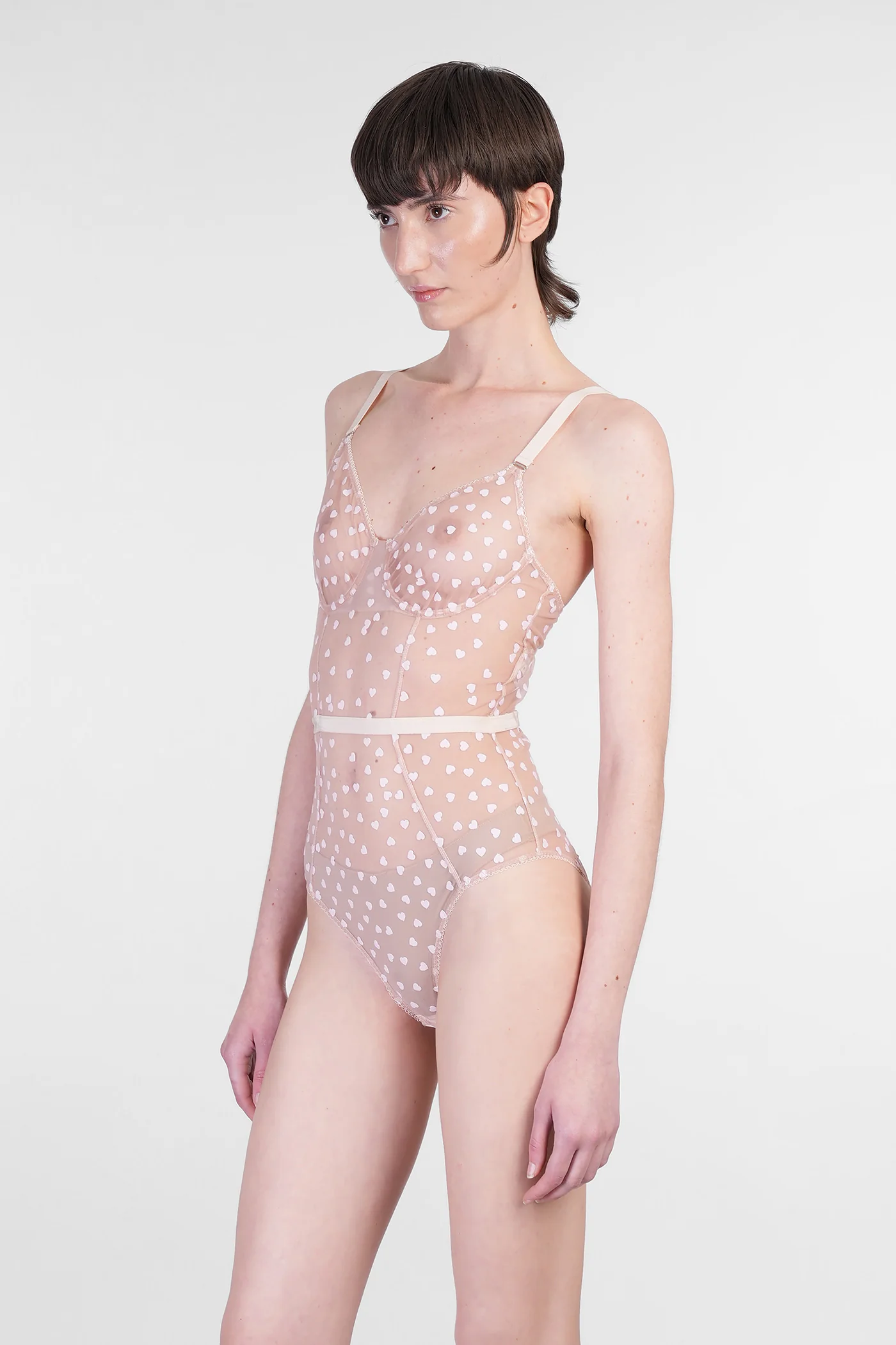 Body in rose-pink polyester - Image 4
