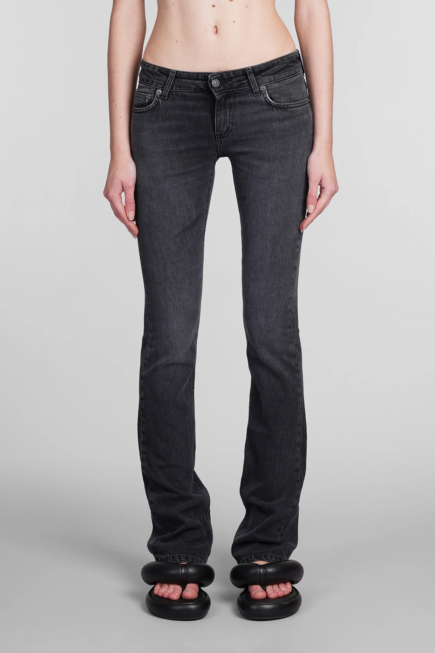 Jeans in black cotton