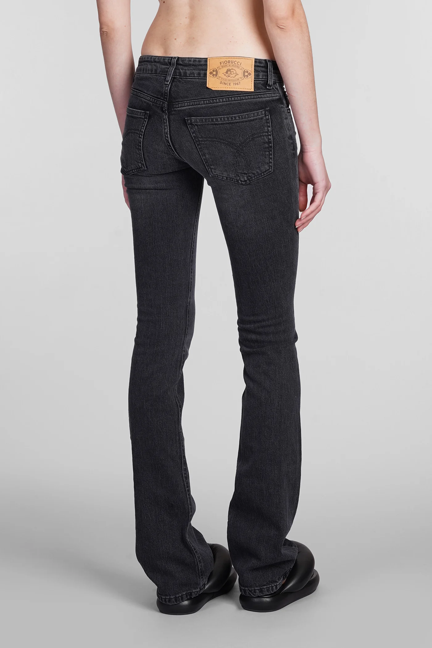 Jeans in black cotton - Image 3
