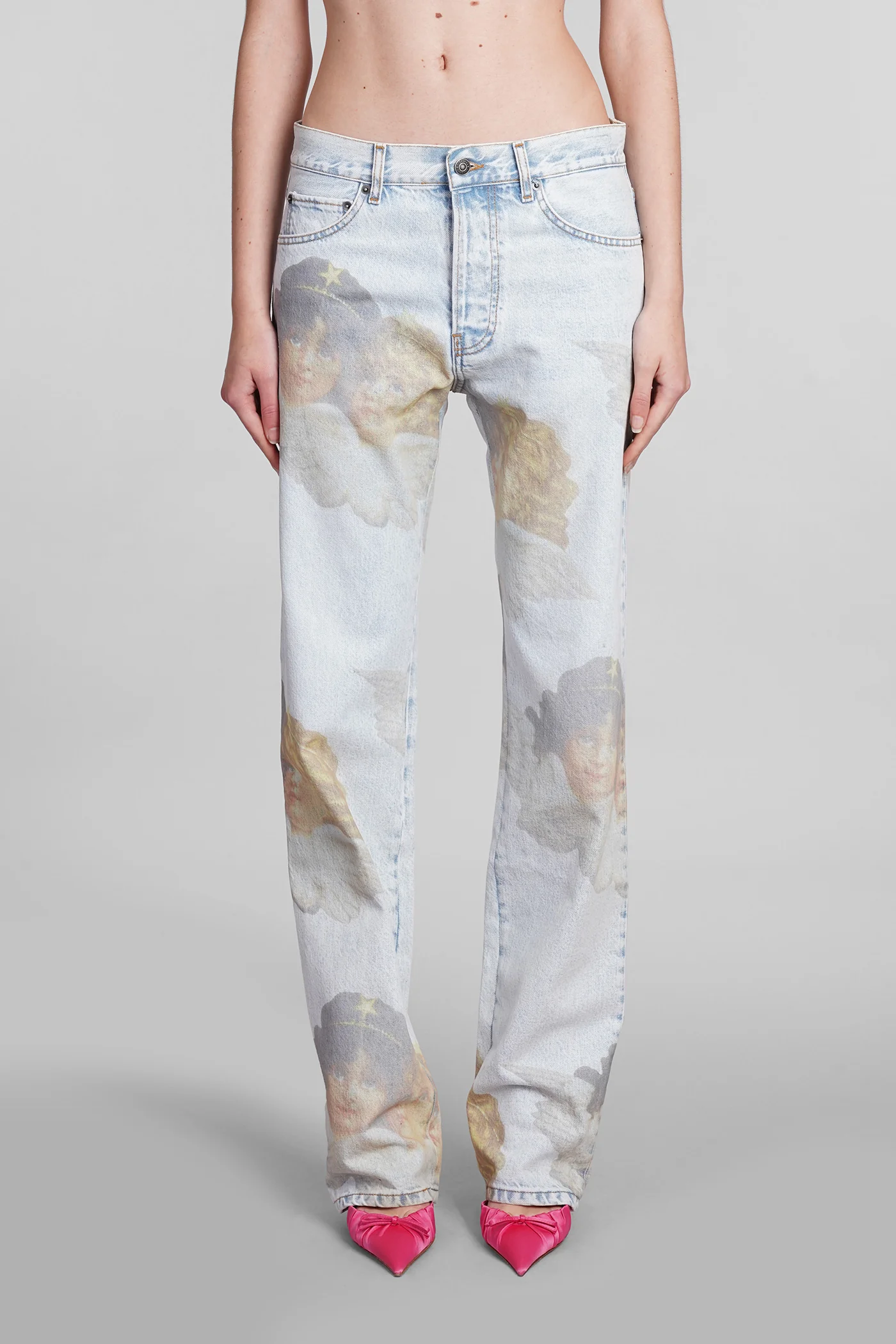 Jeans in blue cotton