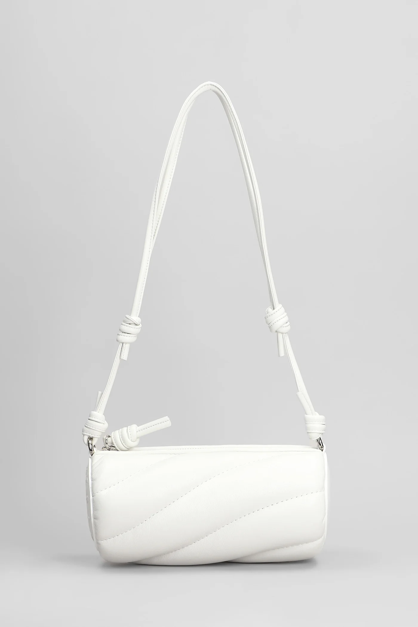 Mini mella Shoulder bag in white leather