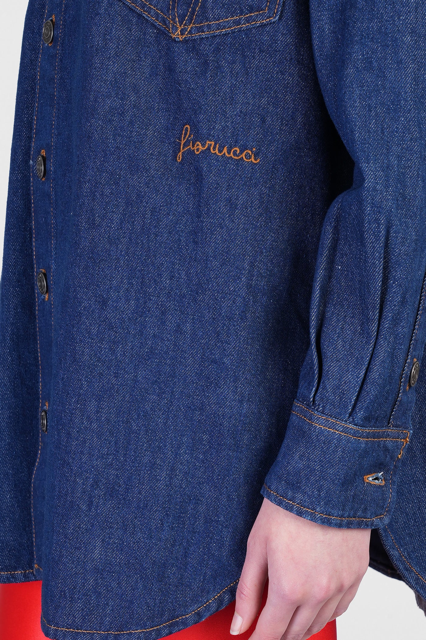 Shirt in blue cotton - Image 5