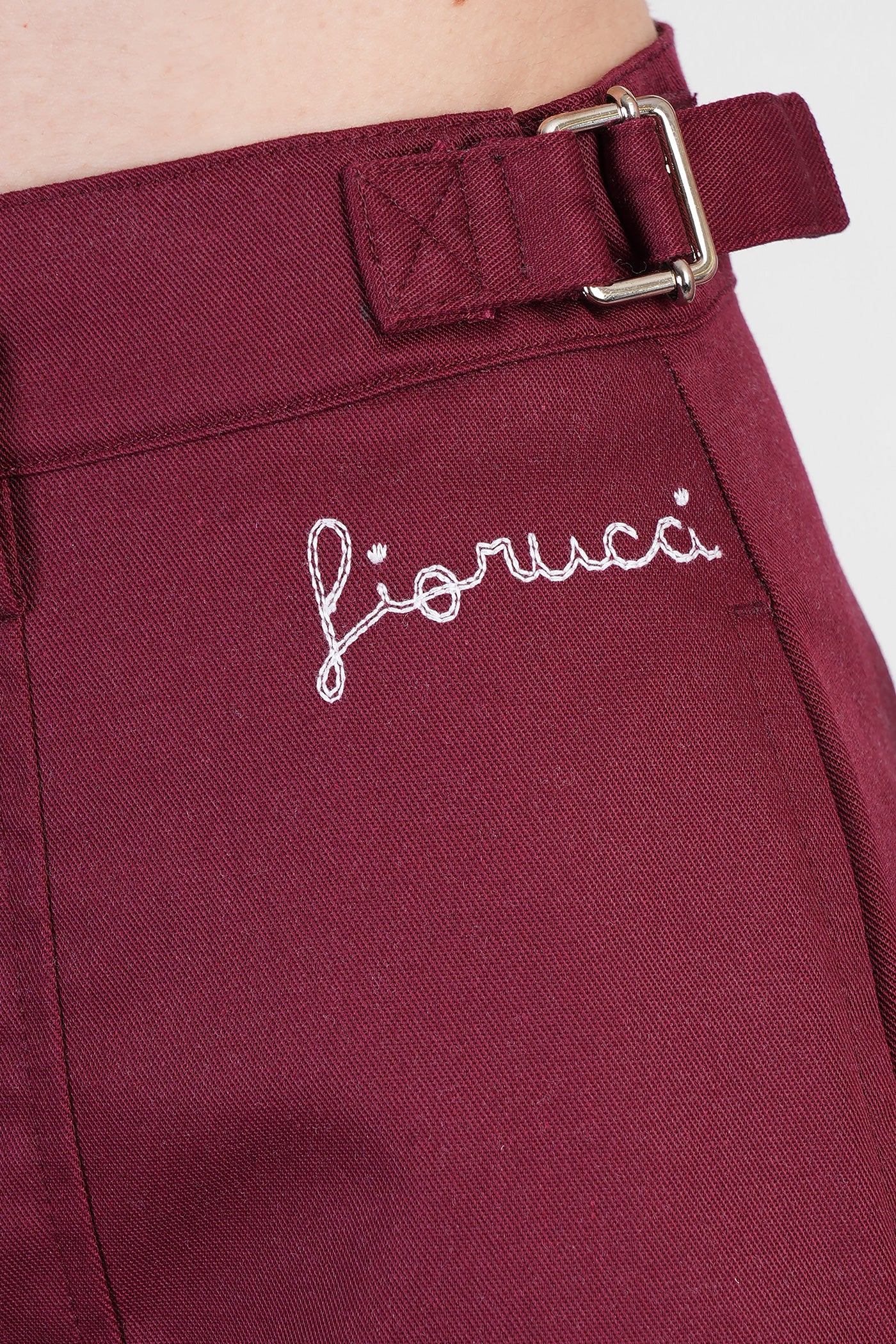Shorts in red polyester - Image 5