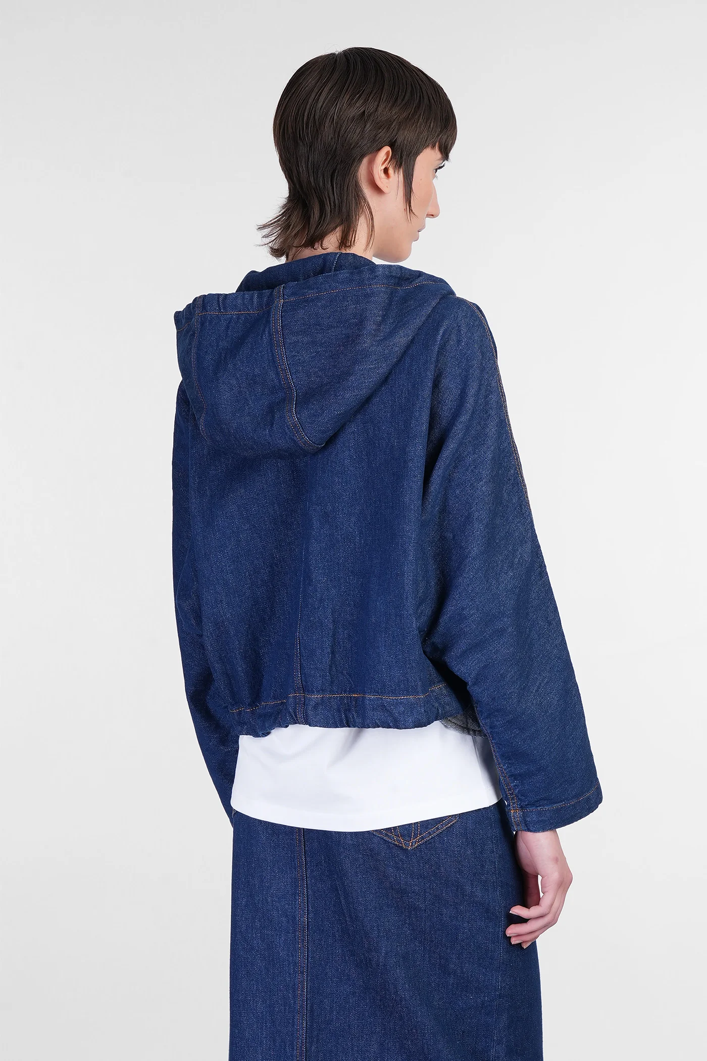 Sweatshirt in blue cotton - Image 3