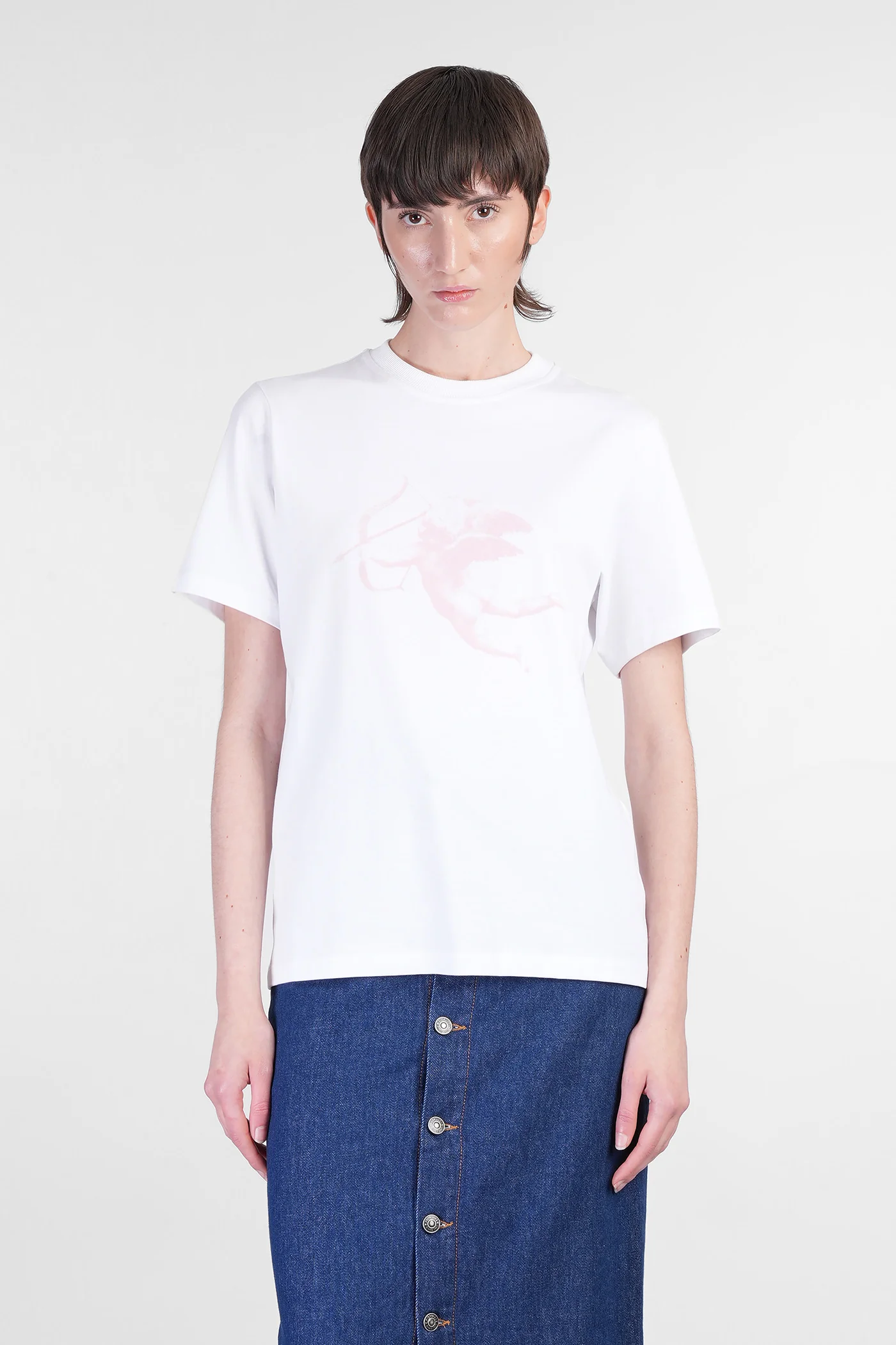 T-Shirt in white cotton