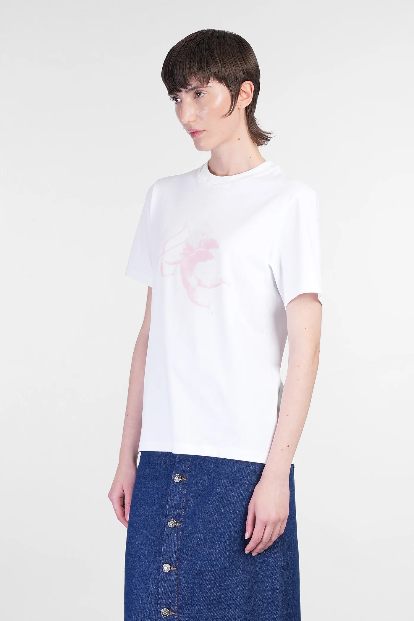 T-Shirt in white cotton - Image 4